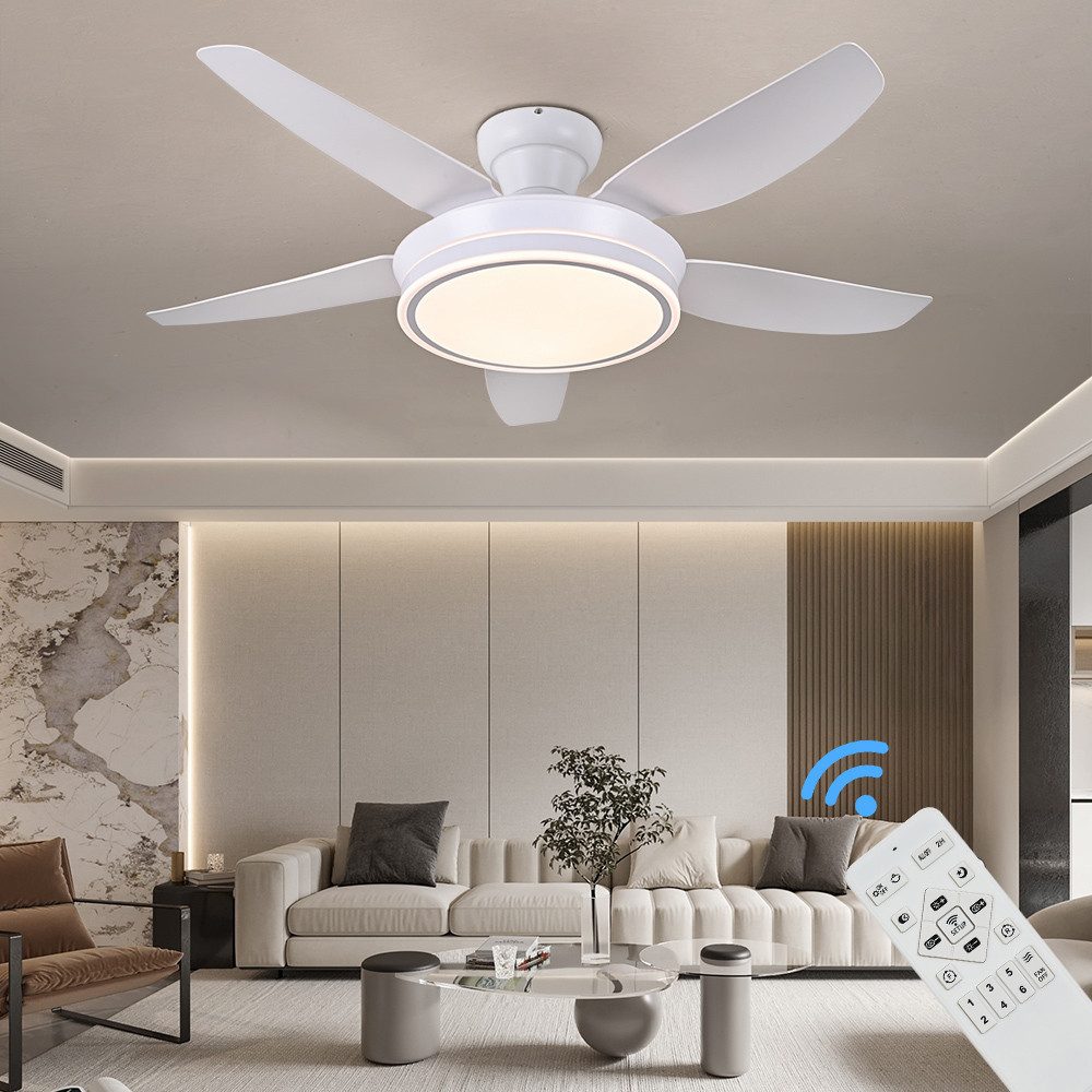 Eurotondisplay Deckenventilator Deckenventilator LED Beleuchtung 6 günstig online kaufen