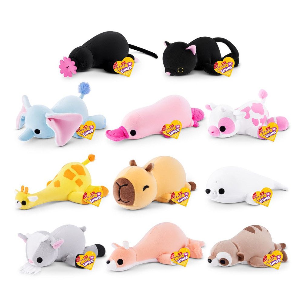 ZURU Plüschfigur Hug-A-Lumps - Plüschtier mit Gewicht - Baby - Serie 2 - 1 Stück