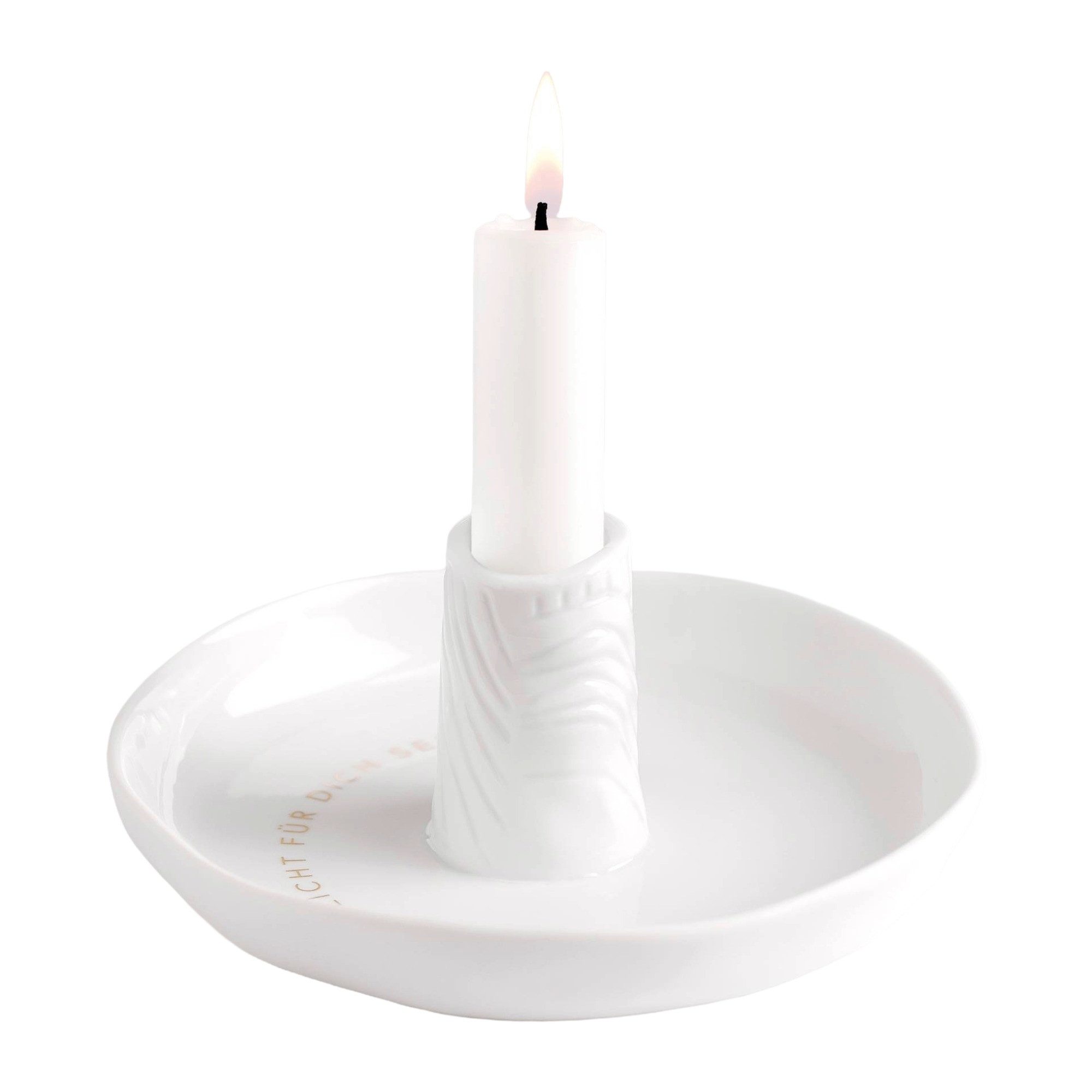 Räder Kerzenhalter räder Zen Spirit Kerzenhalter Licht für Dich Porzellan Weiß