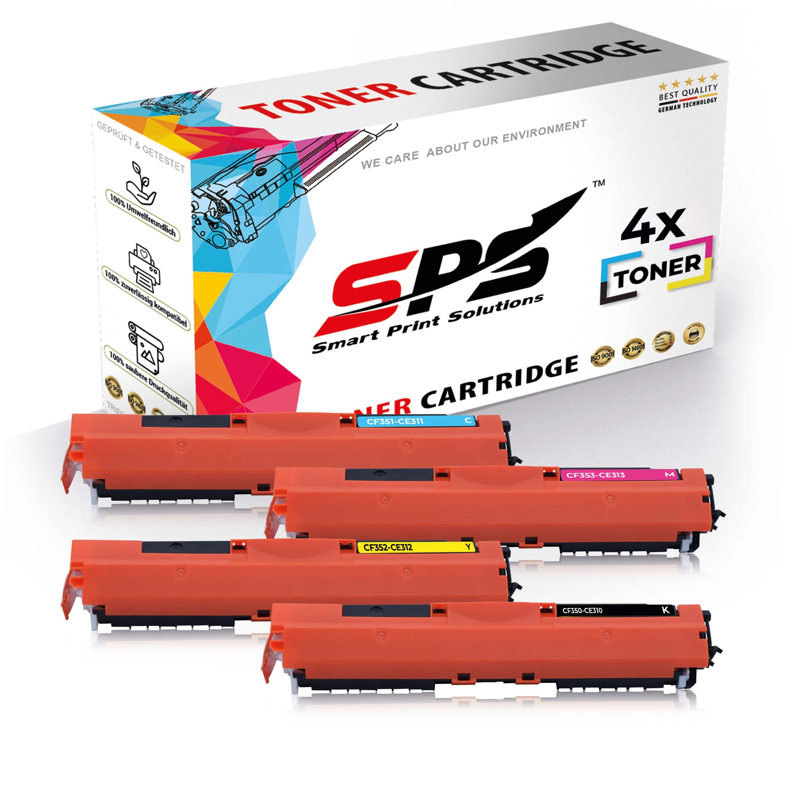 SPS Tonerkartusche Kompatibel für HP Laserjet Pro MFP M178 130A CF350, (4er Pack)