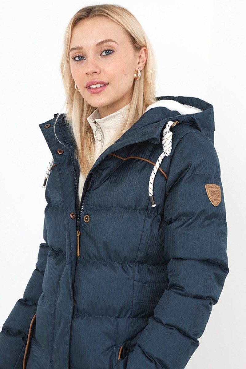 Brave Soul Winterjacke Steph Mit Kapuze und kuscheligem Teddy-Fell günstig online kaufen