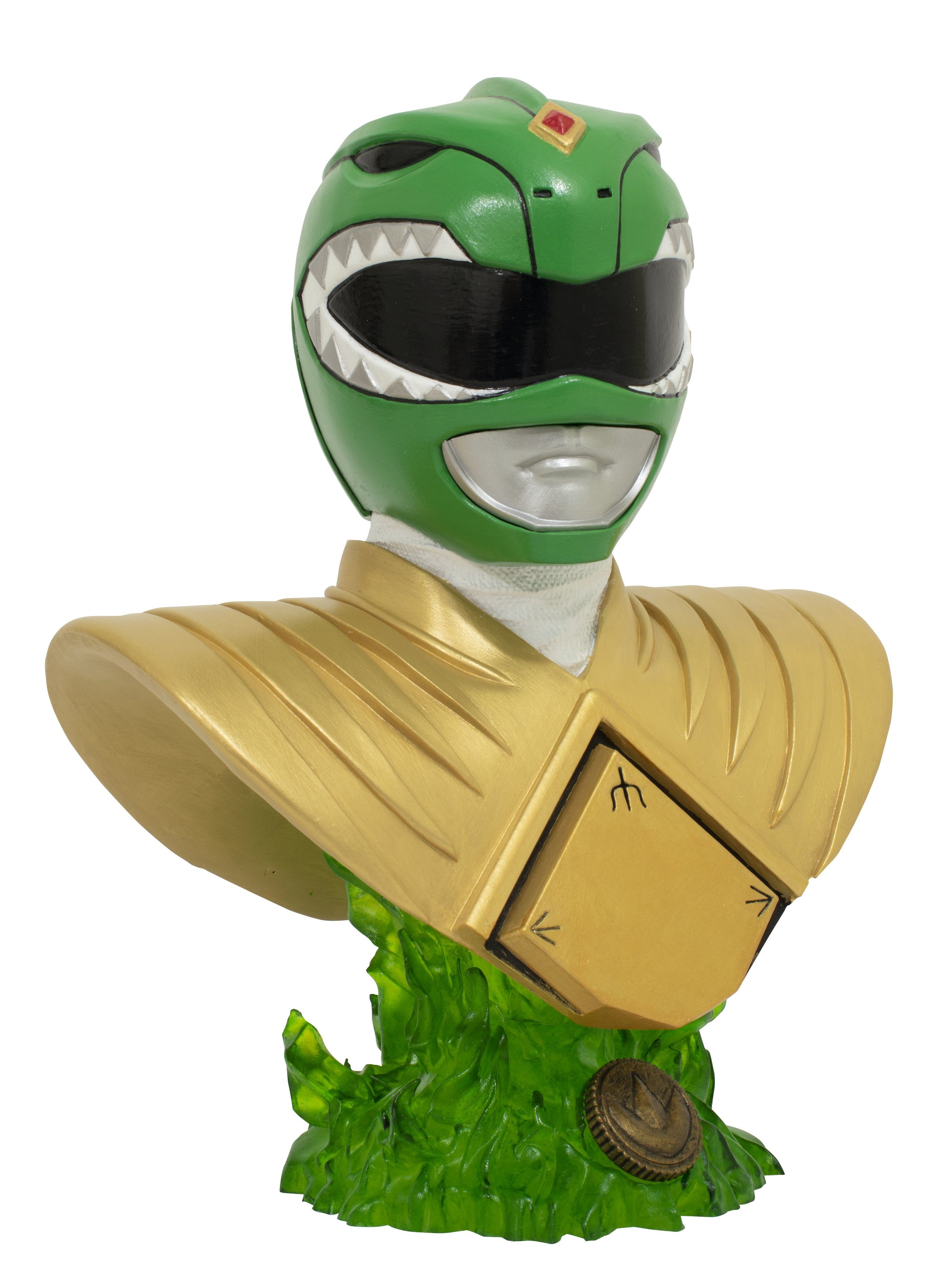 Büste Dekofigur Mighty Legends 3D 1:2 Rangers Ranger Toys Select Power in Green Diamond Morphin