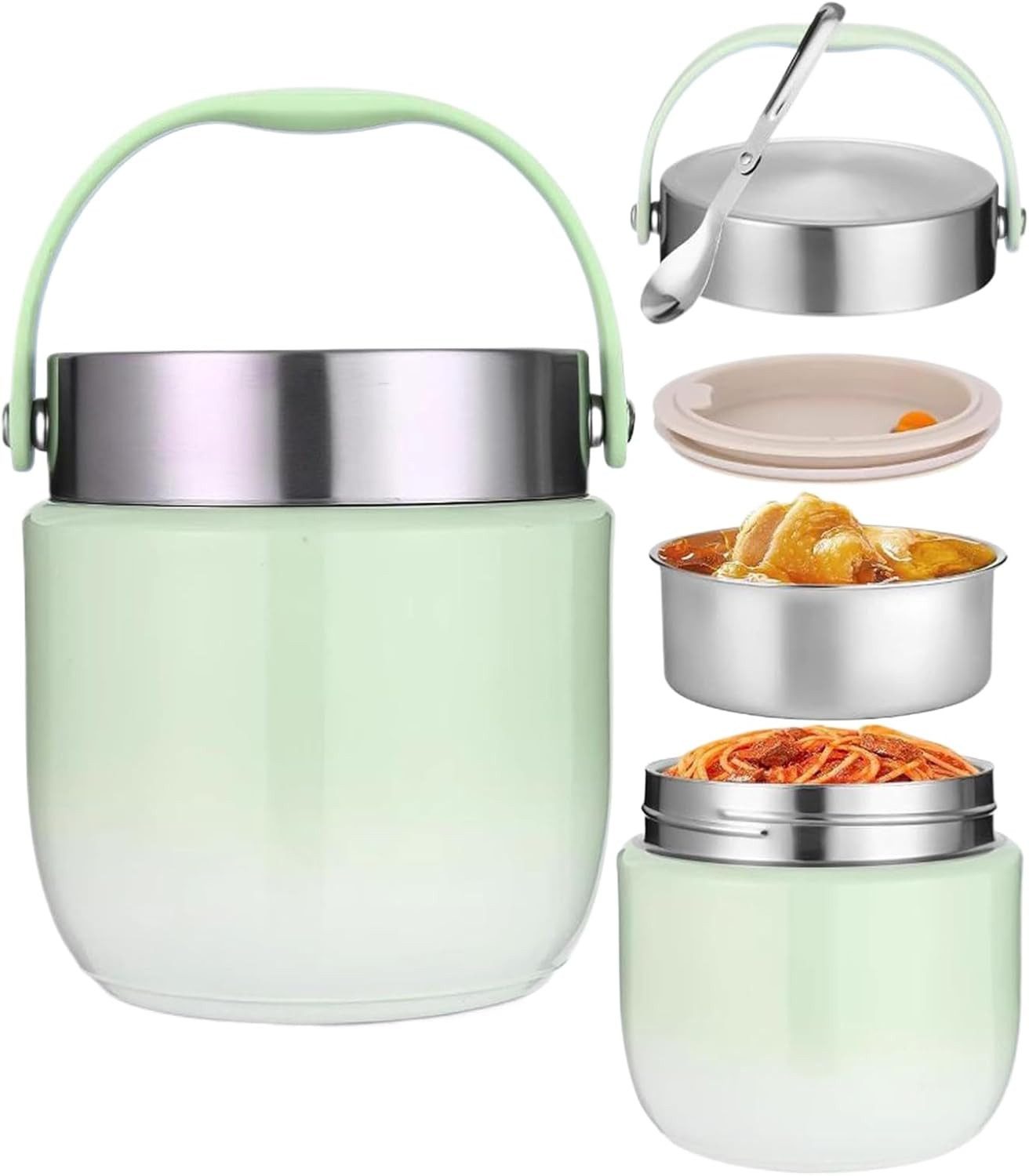 FELIXLEO Thermobehälter Warmhaltebehälter 1200ml Thermobehälter Für Essen Outdoor, (1-tlg)