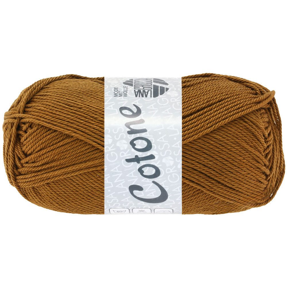LANA GROSSA COTONE Häkelwolle, 125 m (vielseitiges Baumwoll-Basicgarn), 50 g