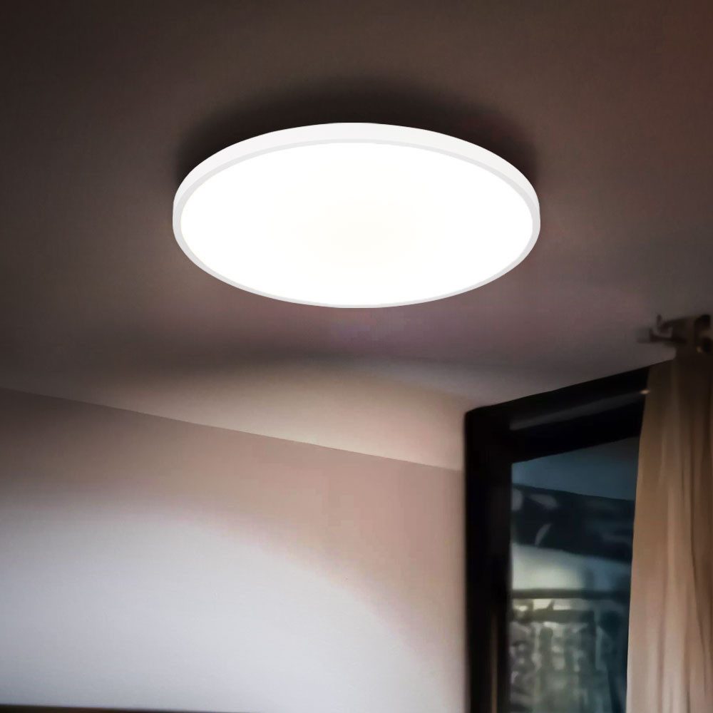 GLOBO LIGHTING LED Deckenleuchte, LED-Leuchtmittel fest verbaut, Neutralweiß, Deckenlampe Deckenleuchte Wohnzimmerlampe LED Flurlampe weiß