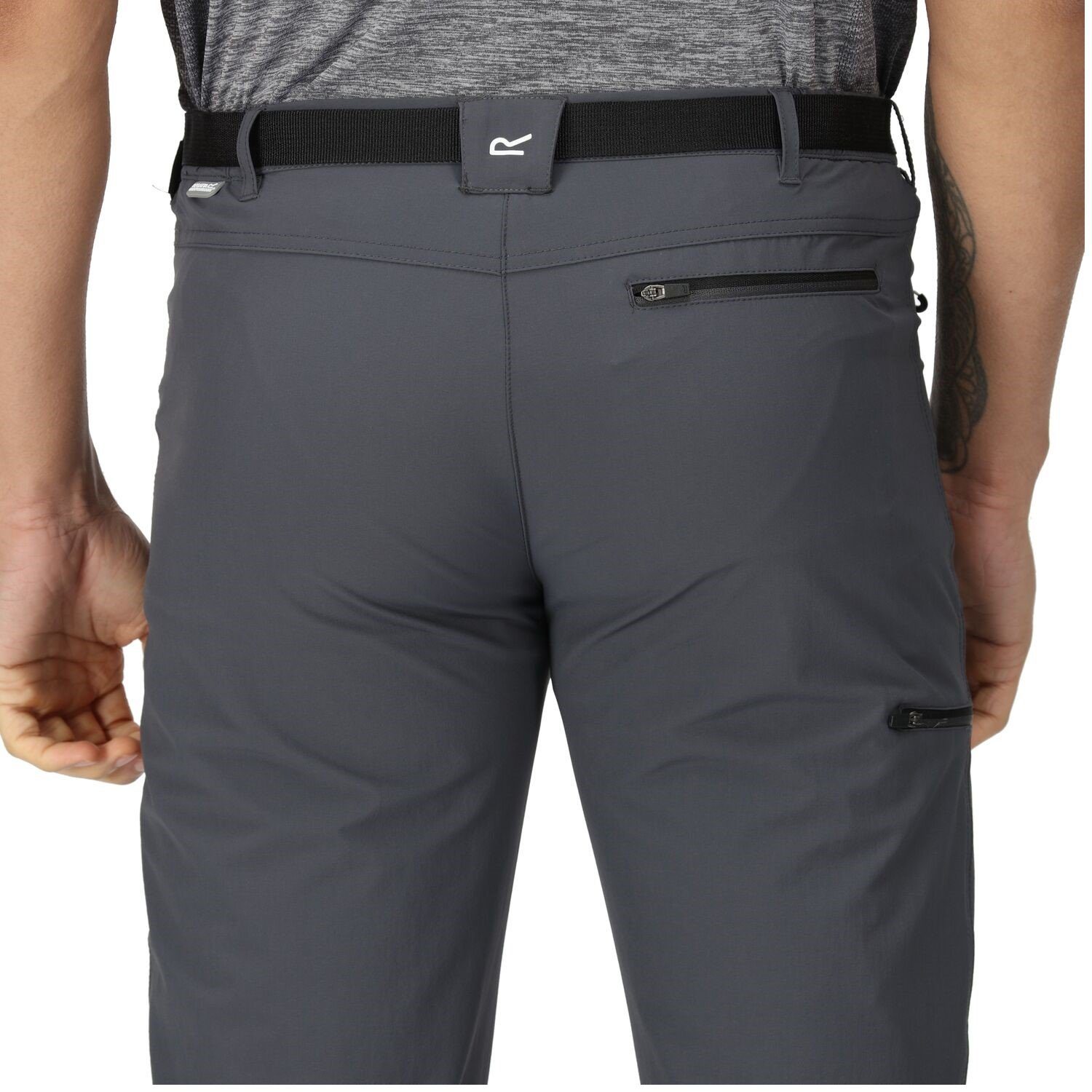 Outdoorhose III Grau Gürtel für mit Xert Herren (0-tlg) Regatta Stretch