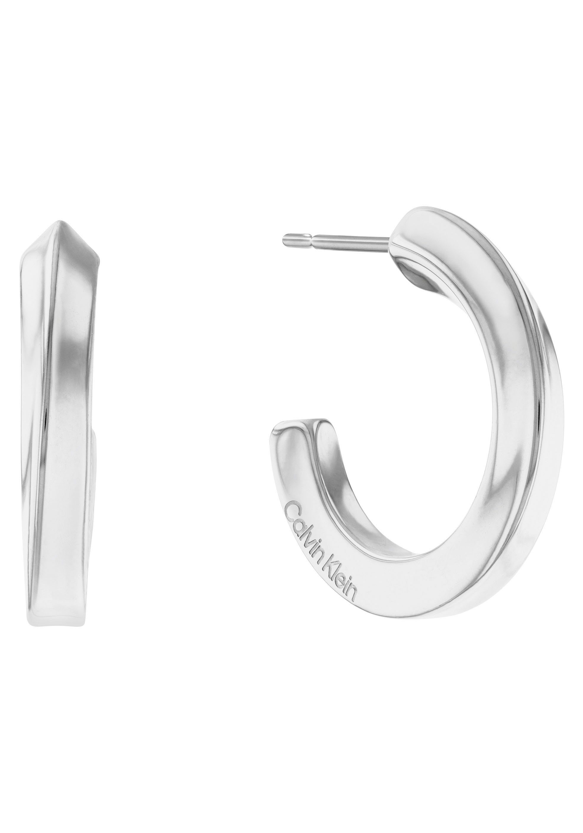 Calvin Klein Paar Сережки-кільця Schmuck Edelstahl Ohrschmuck Damenohrringe SCULPTURAL