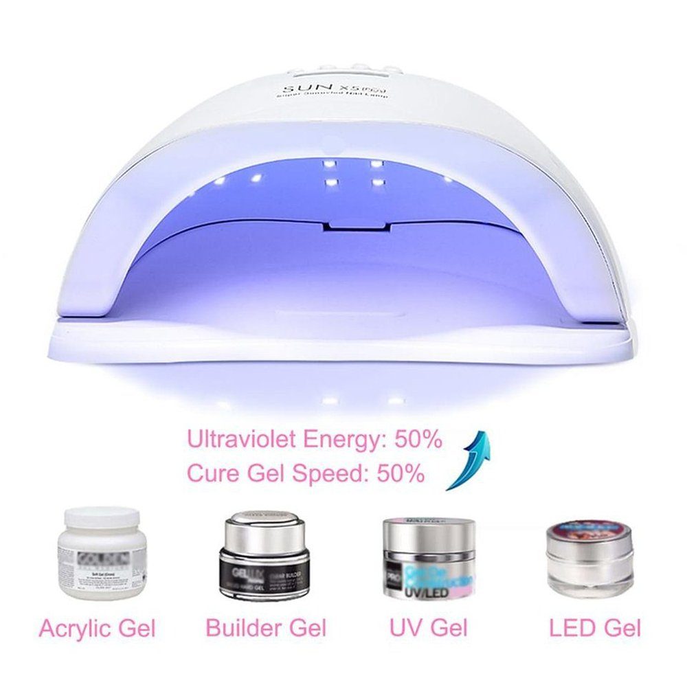 XDeer Nagellacktrockner LED Nageltrockner, professionelles 120W UV-Nagellicht für Aushärten, Timer-Einstellung und Anzeige-Die UV-Nagellampe verfügt über 4 Time