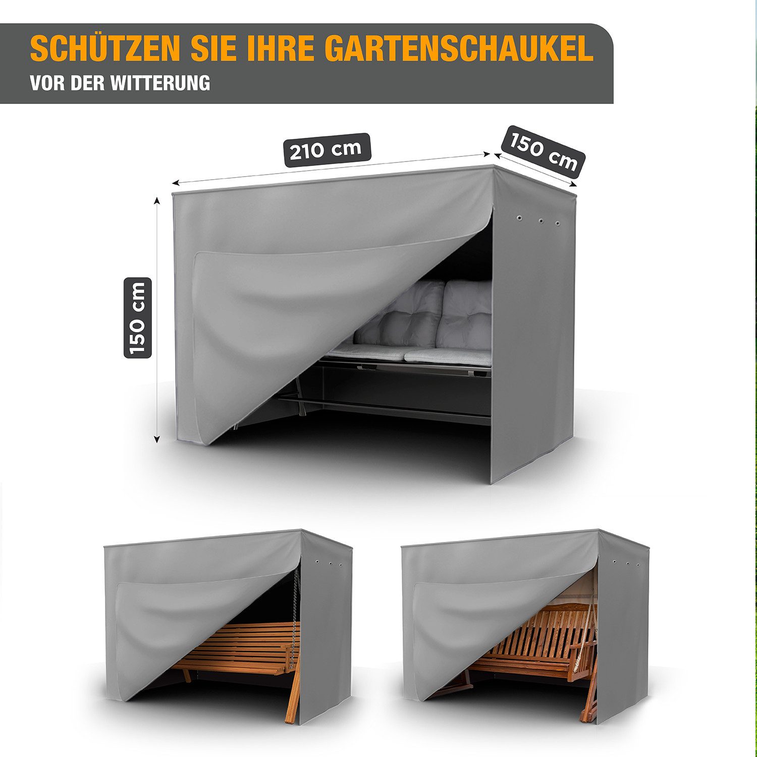 Kronenburg Hollywoodschaukel Abdeckung, 150 x 210 günstig online kaufen
