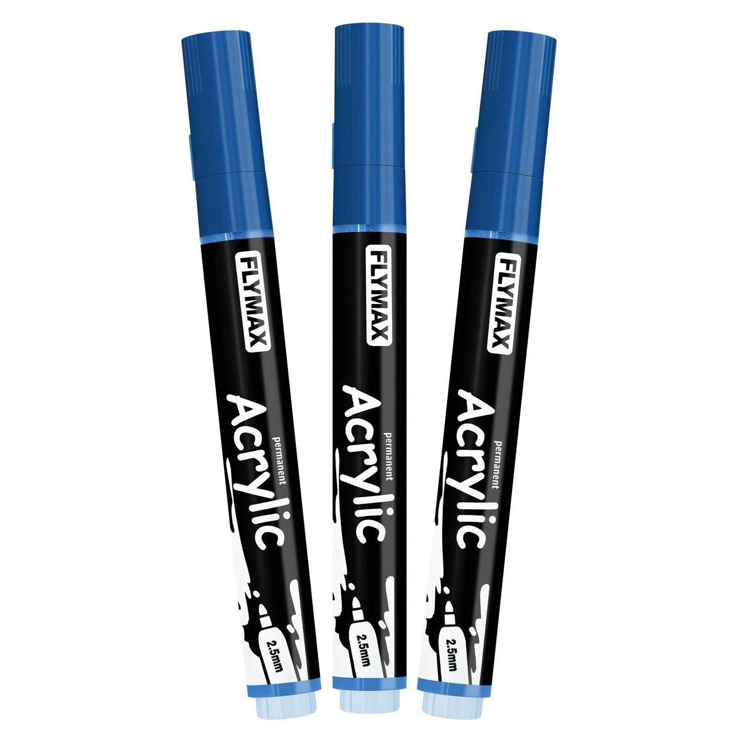 LuxusKollektion Permanentmarker Marker Stifte Blau 2,5mm Permanent Wasserfest
