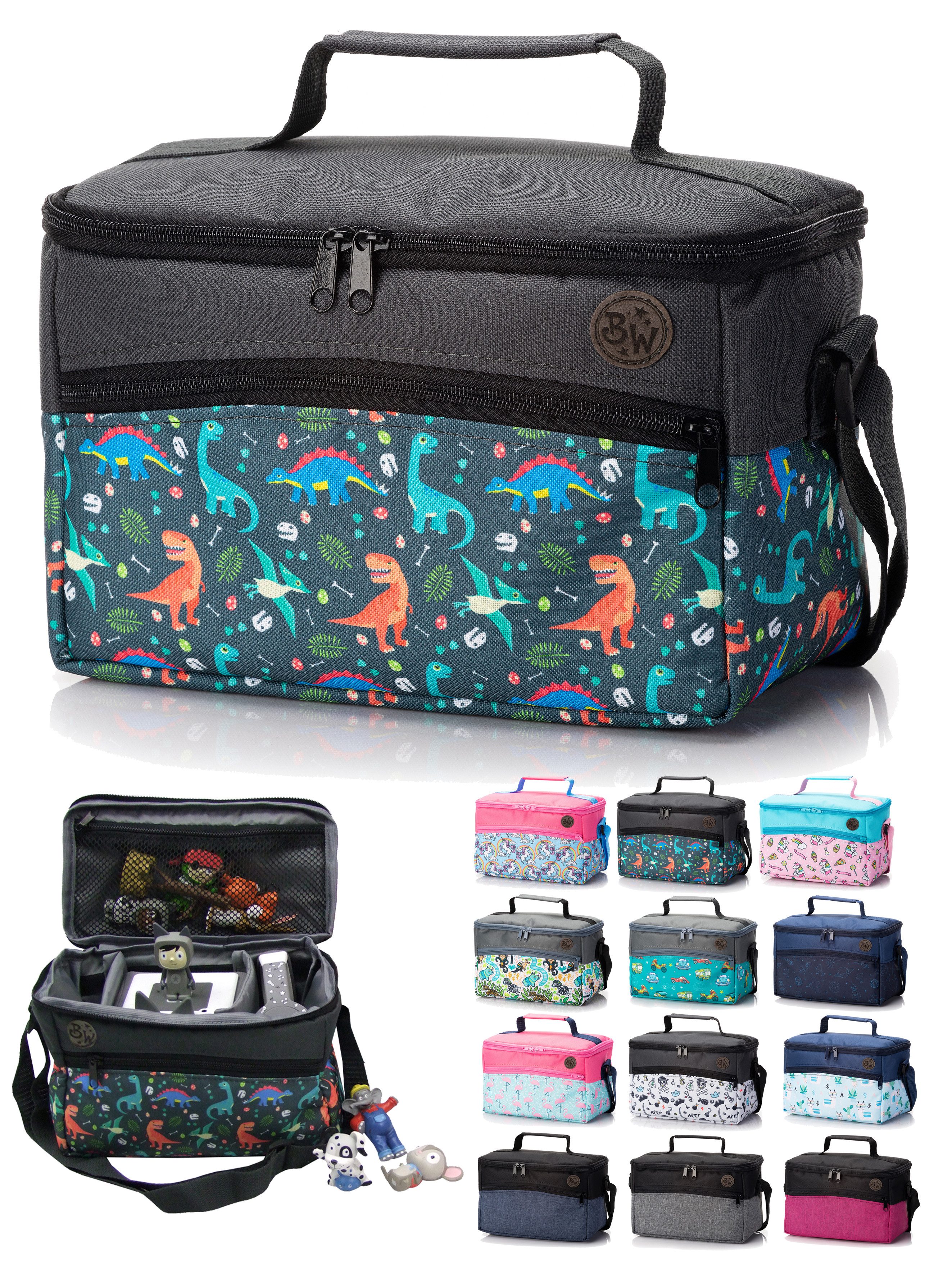 BambiniWelt by Rafael K. Хранилищаstasche Tasche für Toniebox Tigerbox für Musikbox Hörwürfel Innenfächer, innere Fächer dank Klettband frei verstellbar