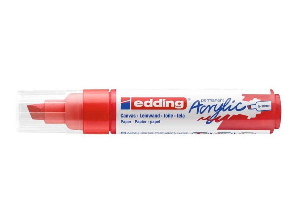 rot Acrylmarker 'Acrylic edding 5000' Permanentmarker edding Keilspitze