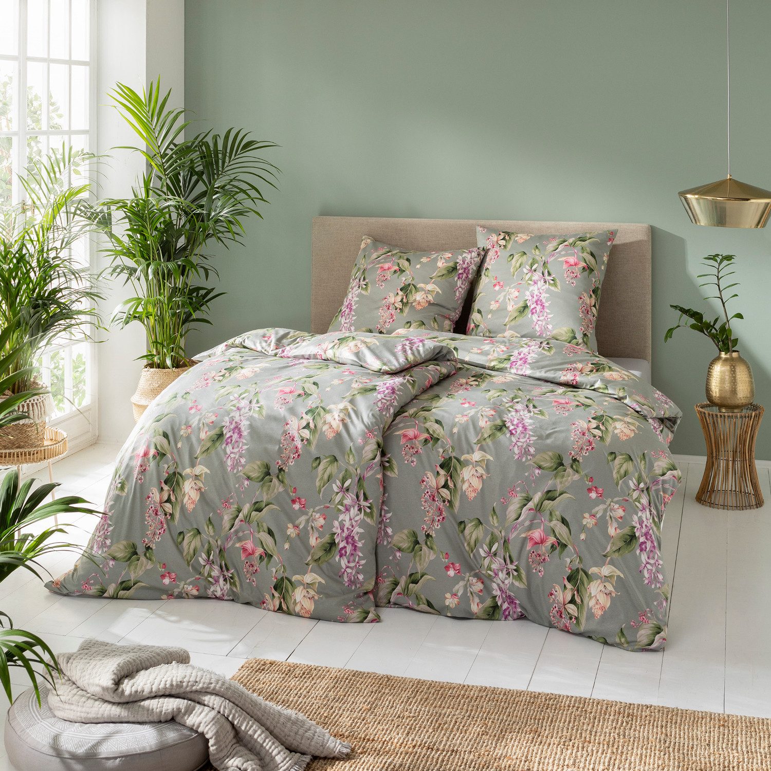 Estella Bettwäsche Estella Interlock Jersey Bettwäsche Kalea 6952-16 Blumen günstig online kaufen