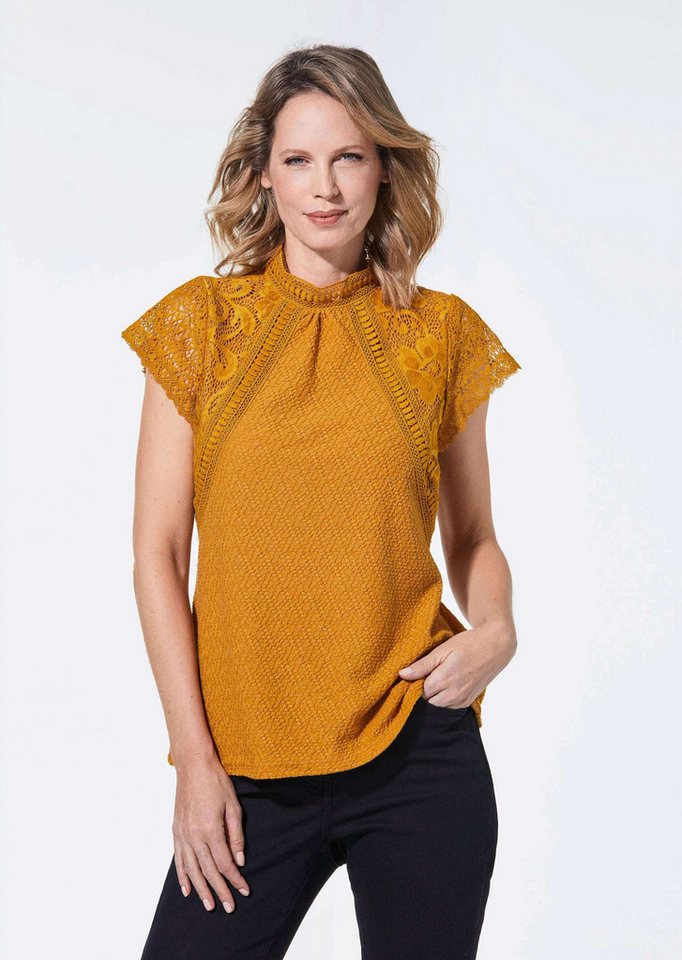 cable & gauge T-Shirt Elegantes Spitzenshirt