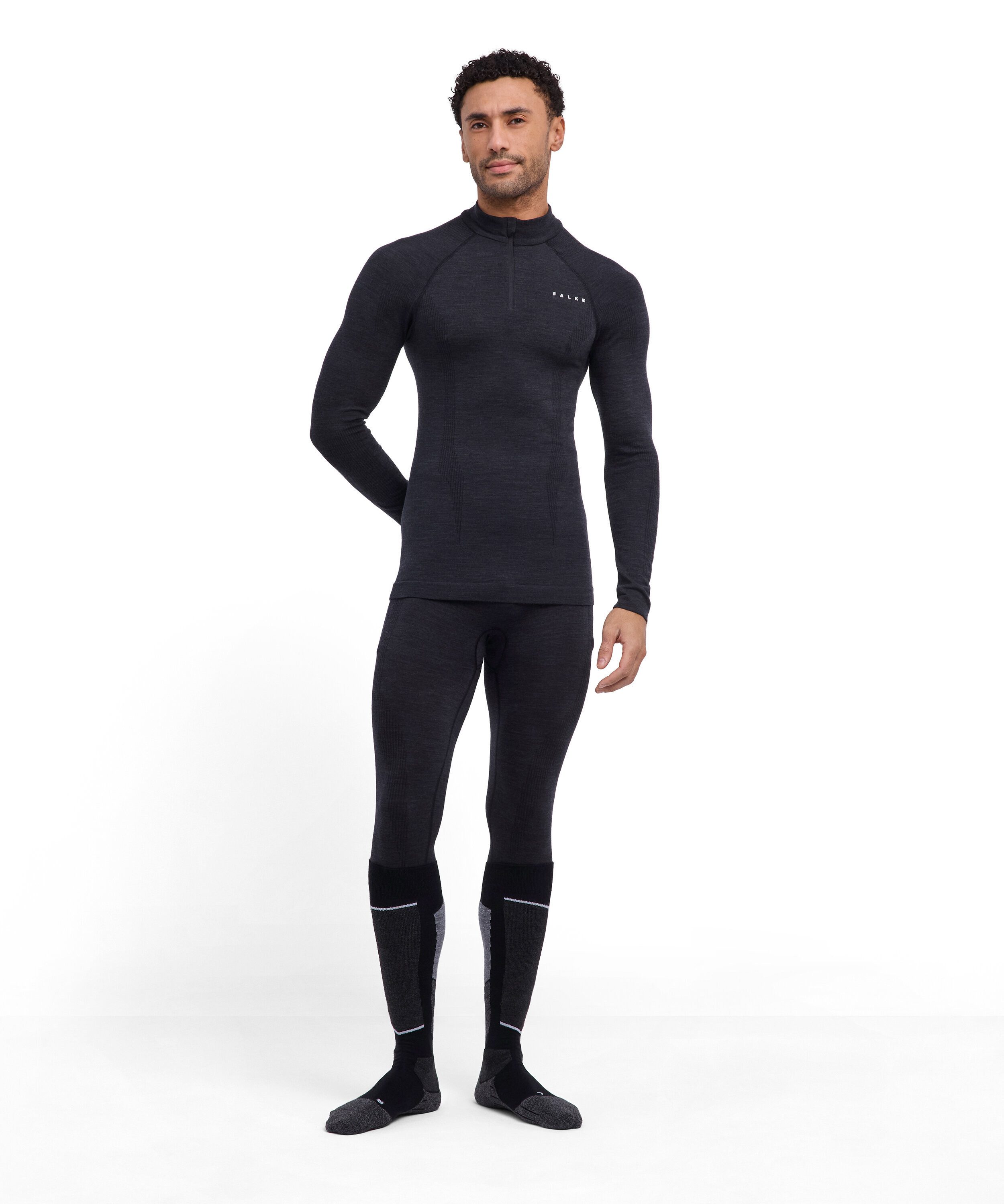 FALKE Funktionsshirt FALKE Langarmshirt Wool-Tech (1-tlg., 1) aus Merinowolle für kalte bis sehr kalte Temperaturen