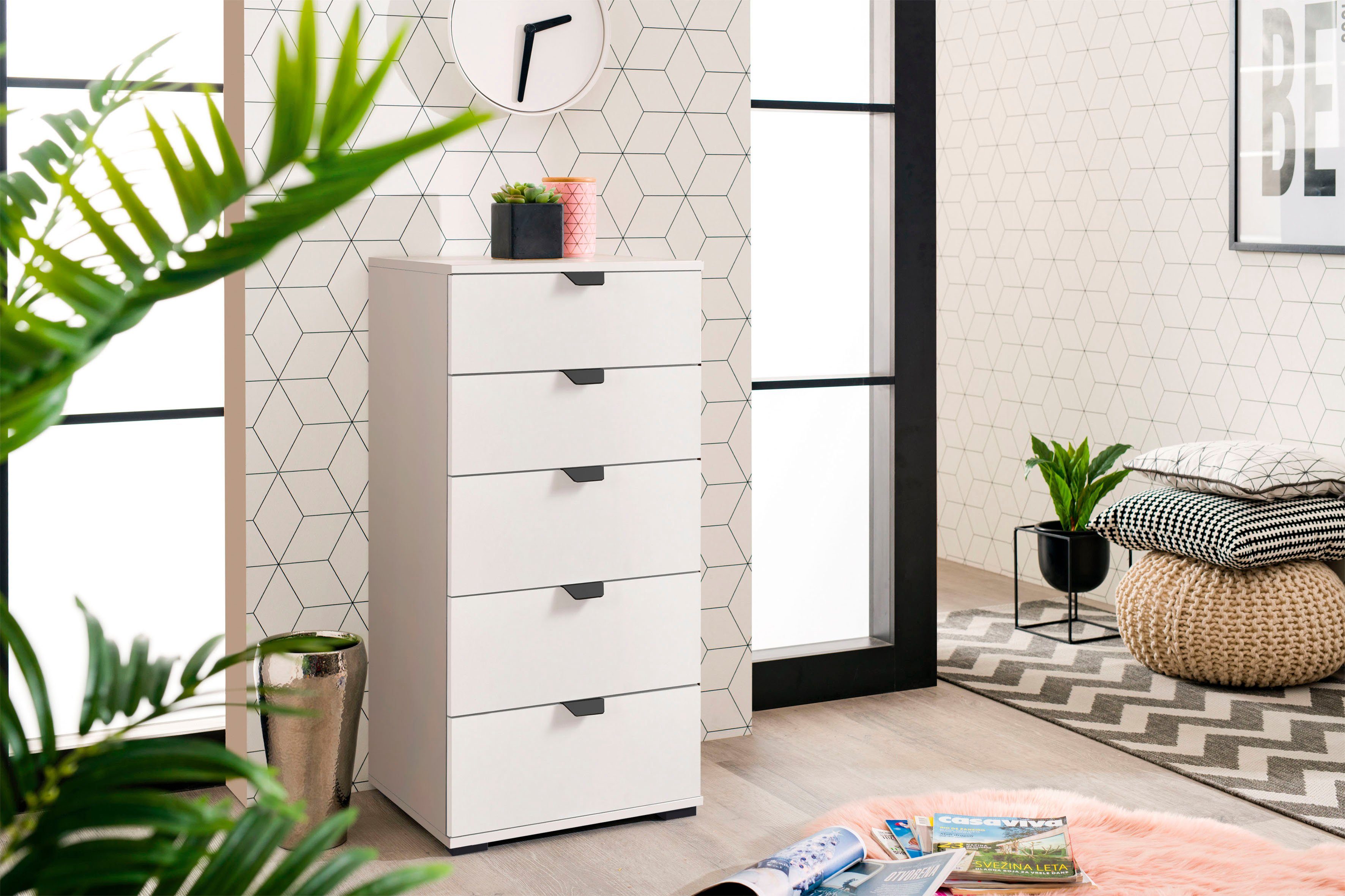 INOSIGN Kommode Duero Schubkastenkommode, mit 5 Schubkästen, Breite ca. 45 cm