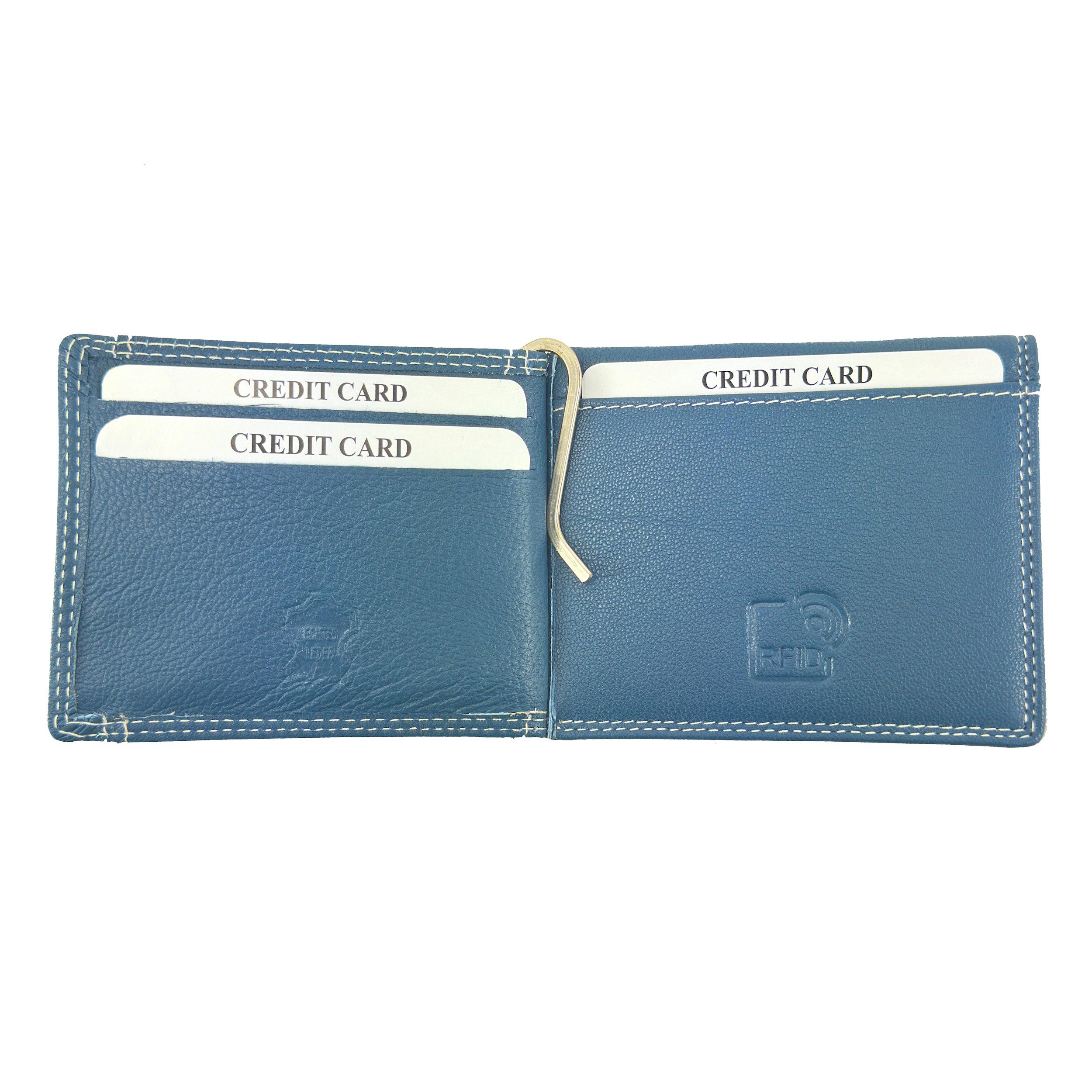 L&B Geldbörse Rindsleder Portemonnaie, RFID-Schutz >2342< Dollarclip Geldbe günstig online kaufen