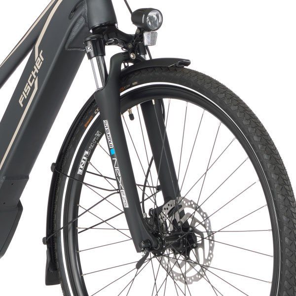 Damen Fahrrad FISCHER 10 Gang, 504, 504 Kettenschaltung, E-Bike 5.0i Akku VIATOR Wh Mittelmotor,