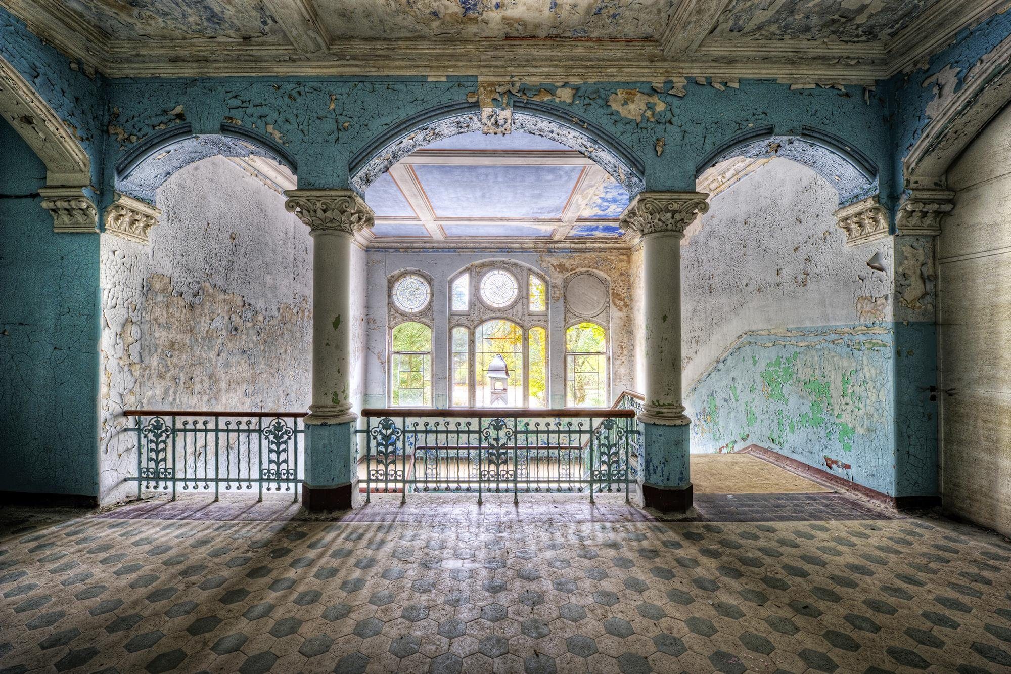 queence Acrylglasbild Vintage, Industie, Architektonische Elemente, Gebäude günstig online kaufen