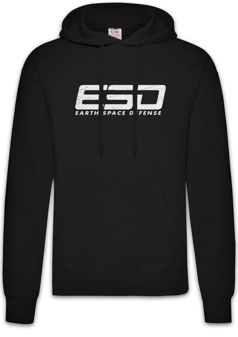 Hoodie Earth Space Defense Logo II Herren Hoodie Invasion Independence Alien