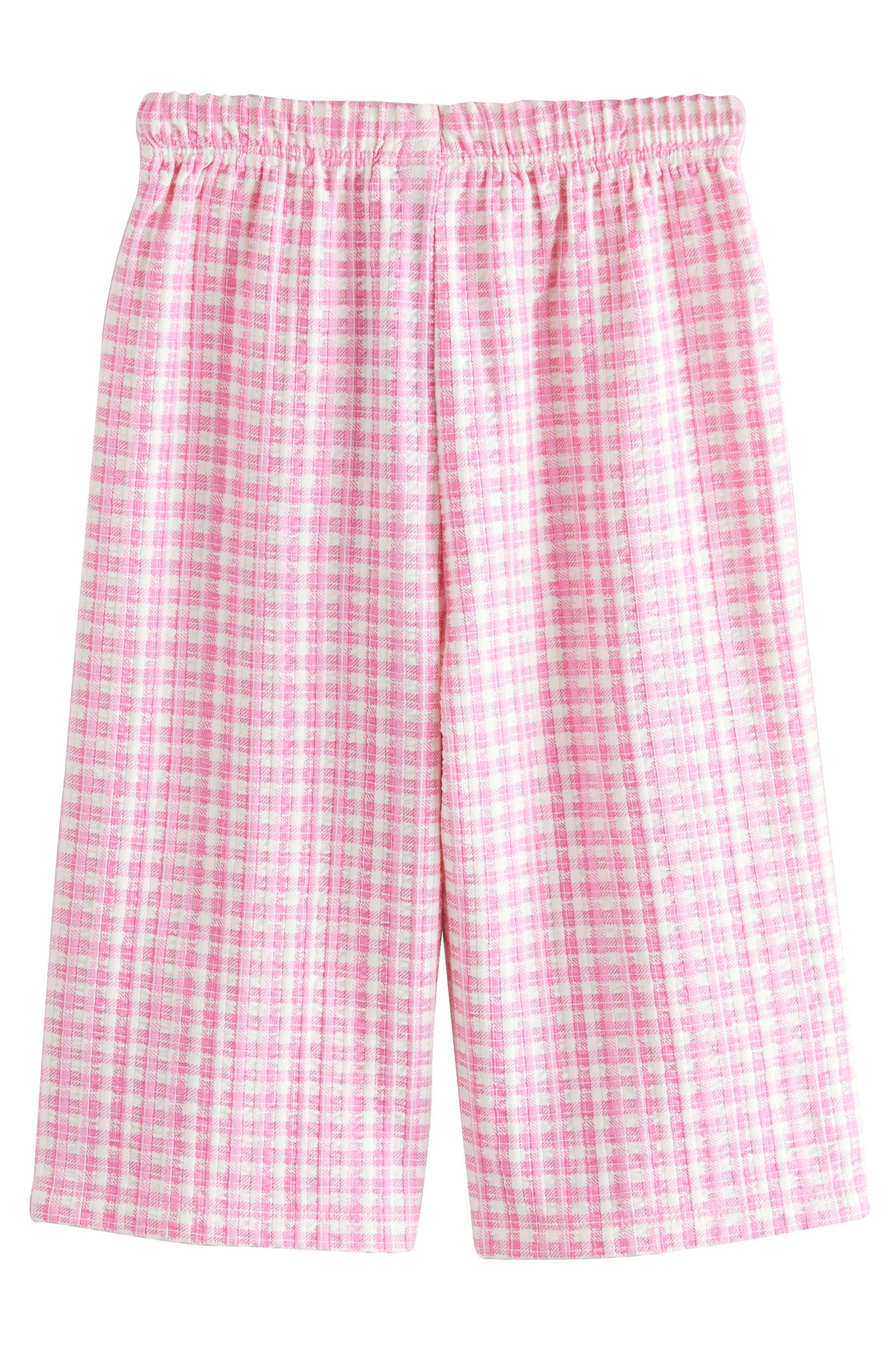 Next Palazzohose Strukturierte Hose mit weitem günstig online kaufen