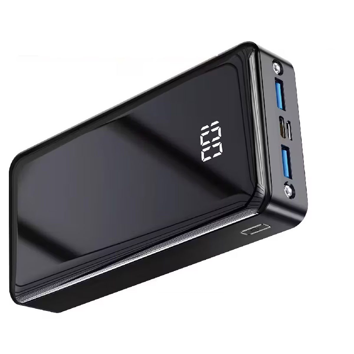 Pdgrid 12000mAh Hochkapazitäts 22,5W PD-Schnellladung Tragbarer Akku Powerbank LED-Digitaldisplay, Dual-Taschenlampenfunktion 24000 mAh