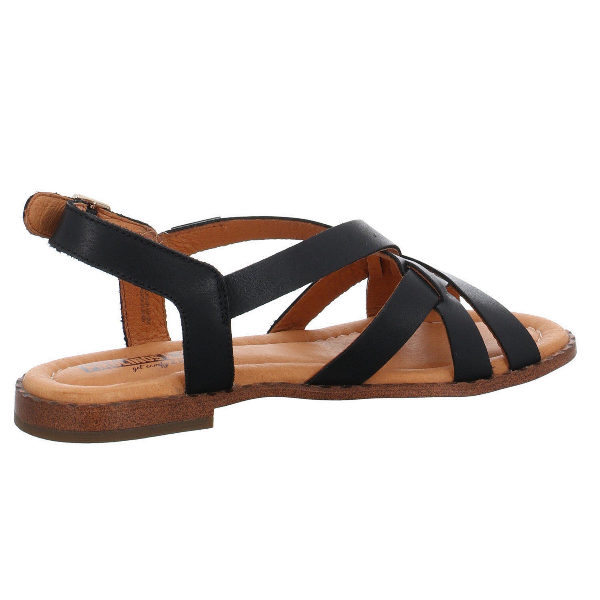 Algar Riemchensandalen PIKOLINOS Sandale black Glattleder Damen Riemchensandale Wox