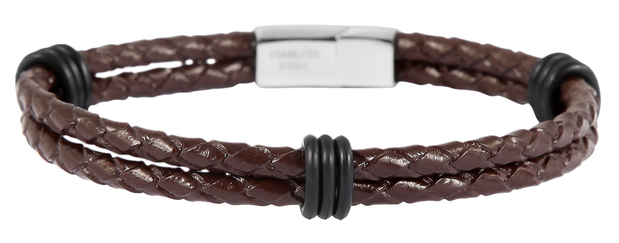 AKZENT Armband Tomber Armband Echtleder braun (Einzeln)