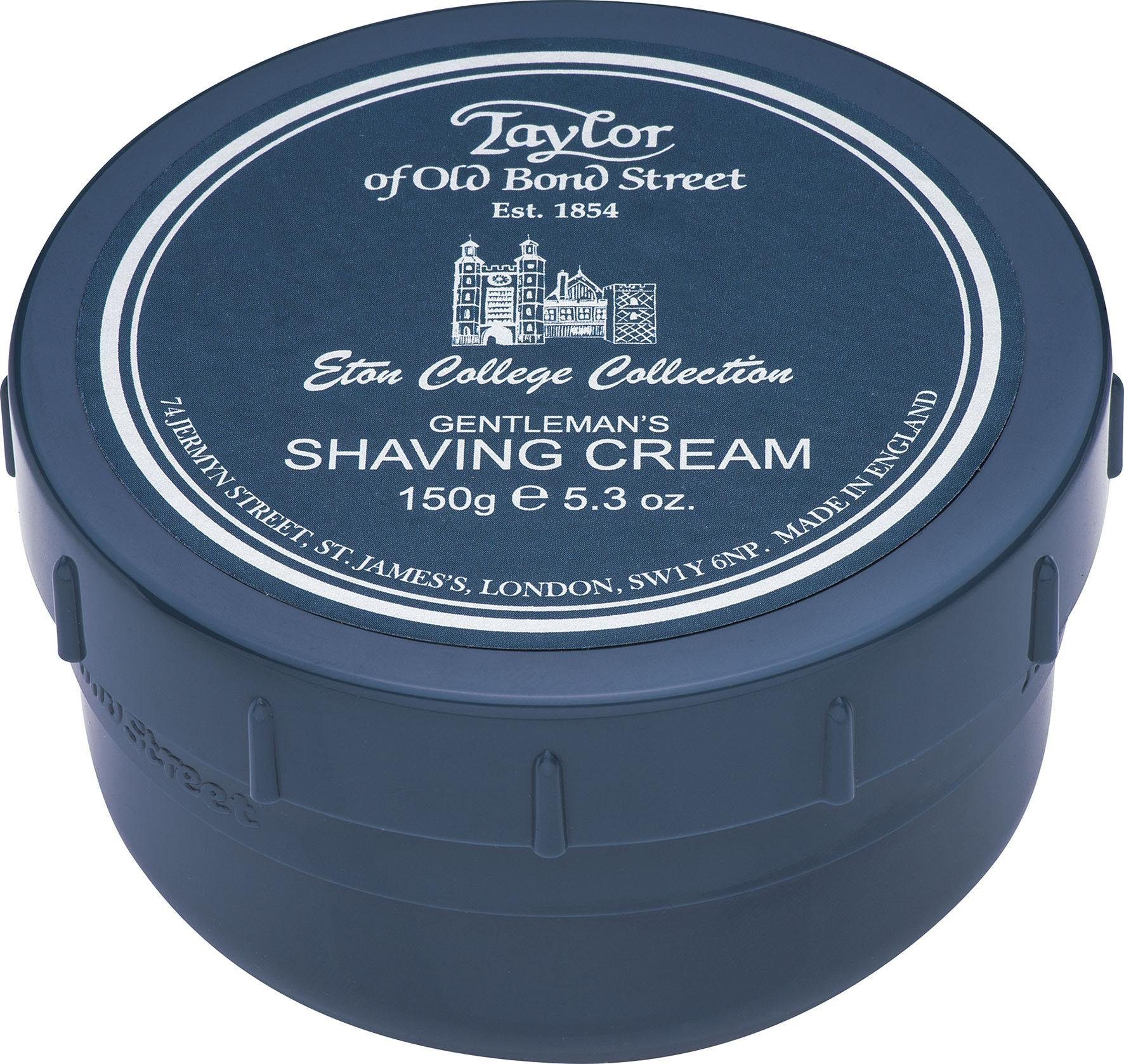 Taylor of Old Bond Street Rasiercreme Shaving Cream Eton College, Sahnige Creme mit erfrischendem Duft und feuchtigkeitsspendenden Ölen.