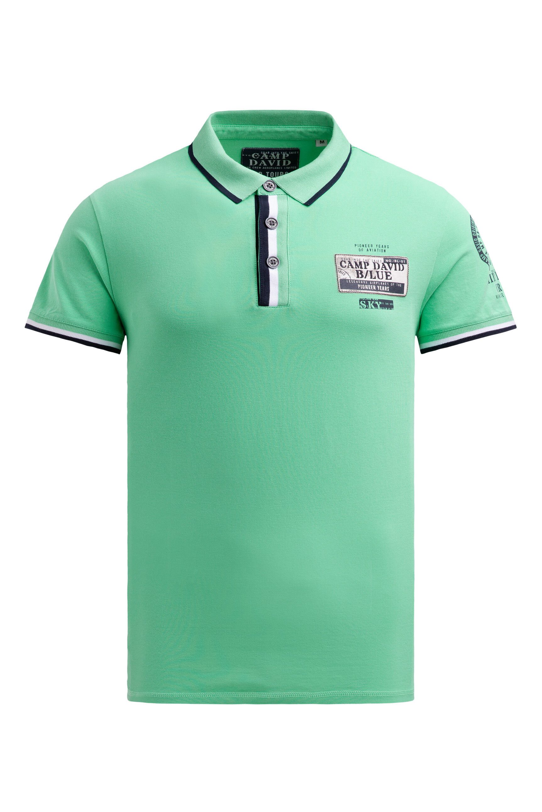 CAMP DAVID Poloshirt mit Kontrastnähten günstig online kaufen