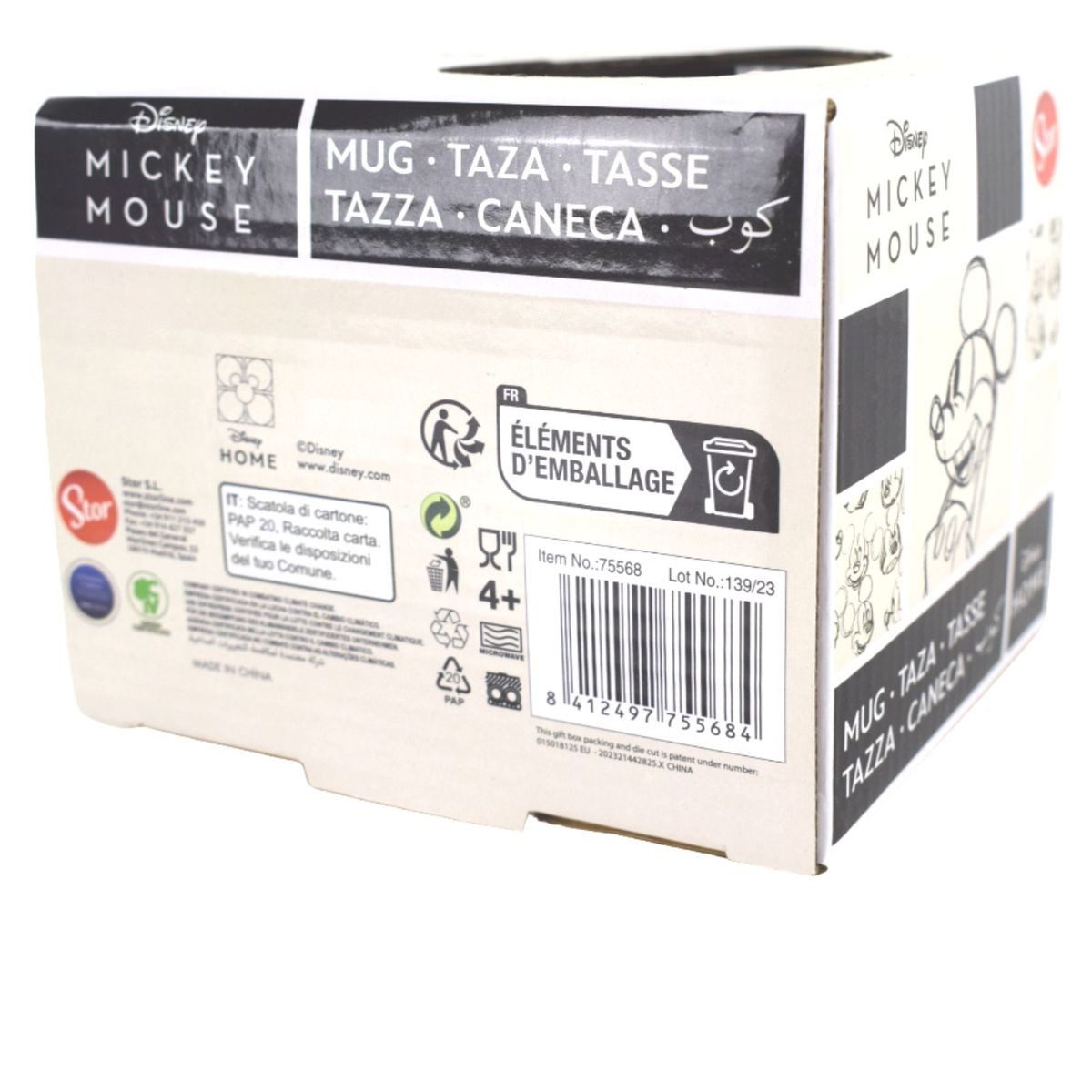 Stor Tasse Tasse mit Disney Mickey Mouse Motiv ca. 410ml aus Keramik ca. Ø 9x10cm, 1-tlg., Keramik, authentisches Design