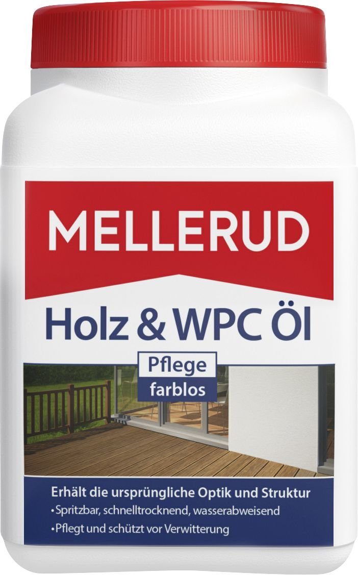 Pflege Mellerud 0,75 Holzpflegeöl Holz Öl farblos & WPC Mellerud L