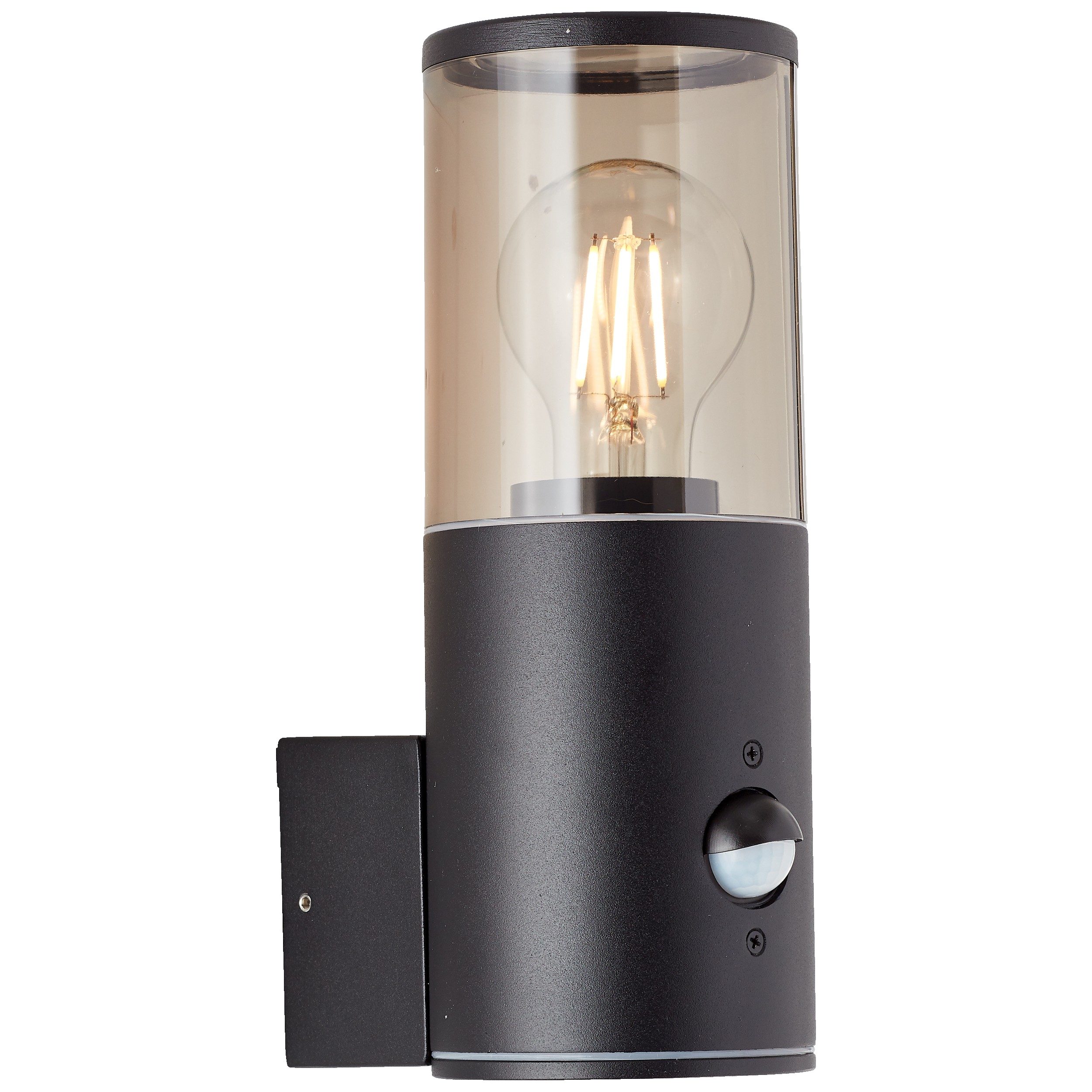 Lightbox Wandleuchte, Bewegungsmelder, ohne Leuchtmittel, dekorative Außenwandlampe mit Bewegungsmelder - spritzwassergeschützt