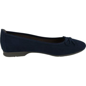 Jana Softline 8-22164-20 Damen H-Weite Komfort Slipper Schleife Navy Ballerina