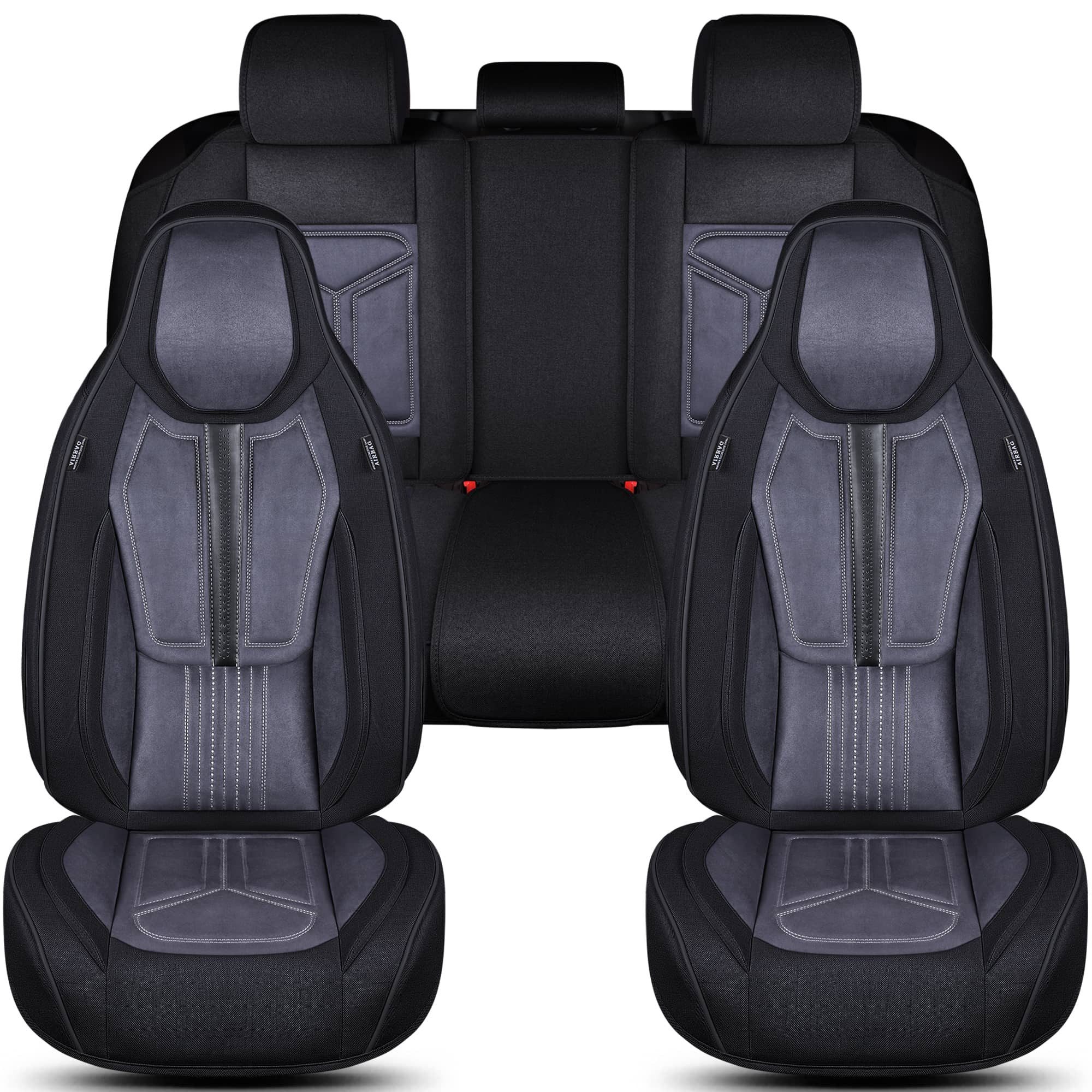 BREMER SITZBEZÜGE Autositzbezug für Seat Toledo 2 1M Bj 1999-04 (FS7), Set, Komplettset Vorne und Hinten, in Schwarz/Grau