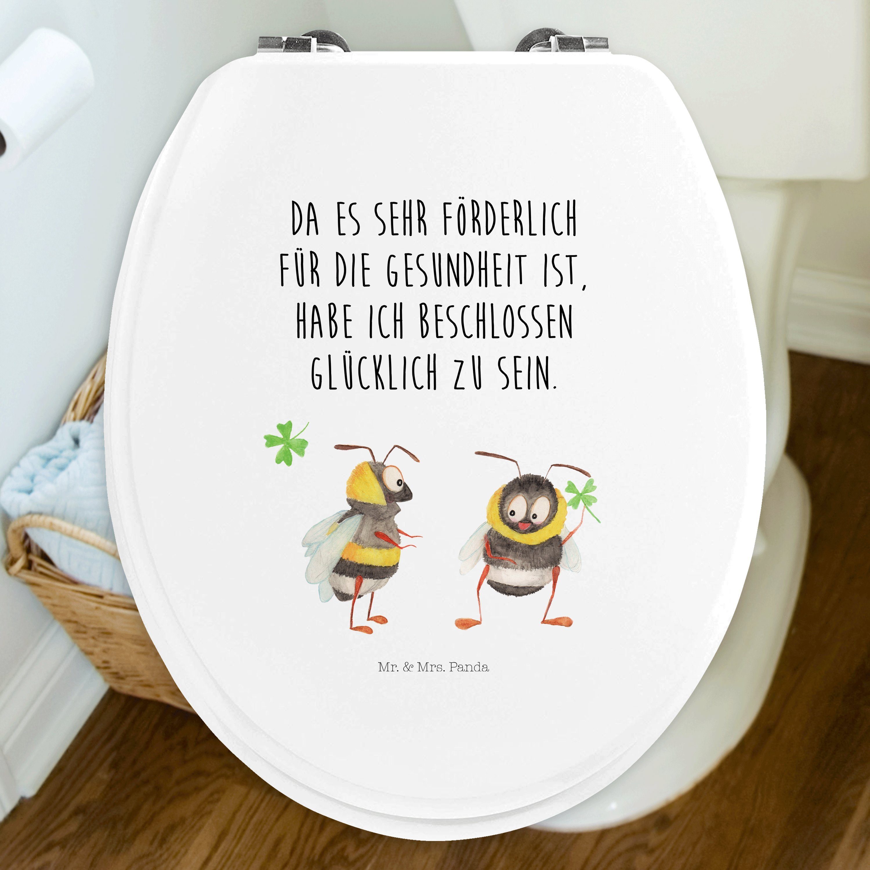 Mr. & Mrs. Panda WCSitz »Hummeln mit Kleeblatt Weiß süße