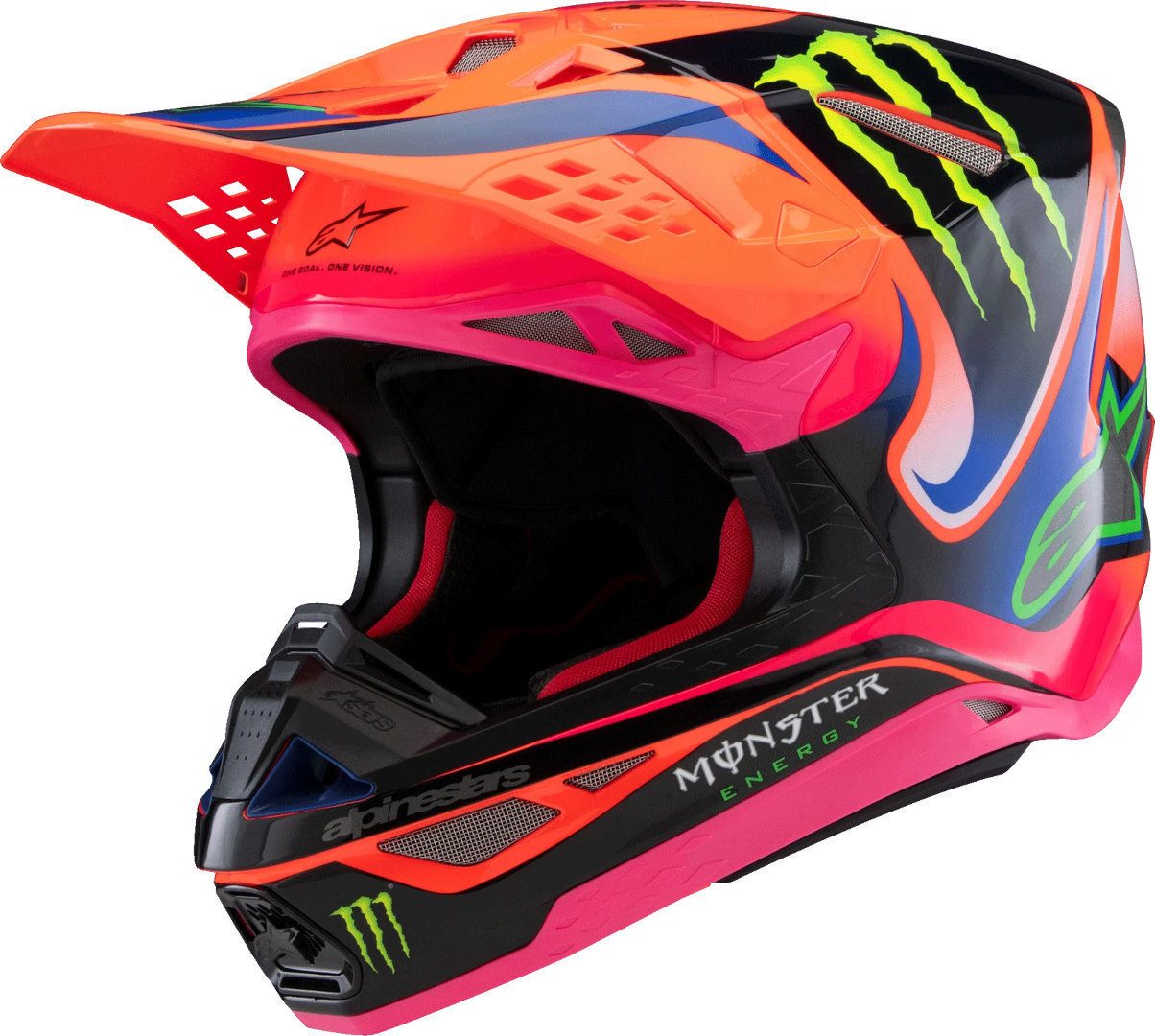 Alpinestars Motocrosshelm Supertech M10 Deegan Monster Motocross Helm, Notfallsystem-Polsterung (EQRS)