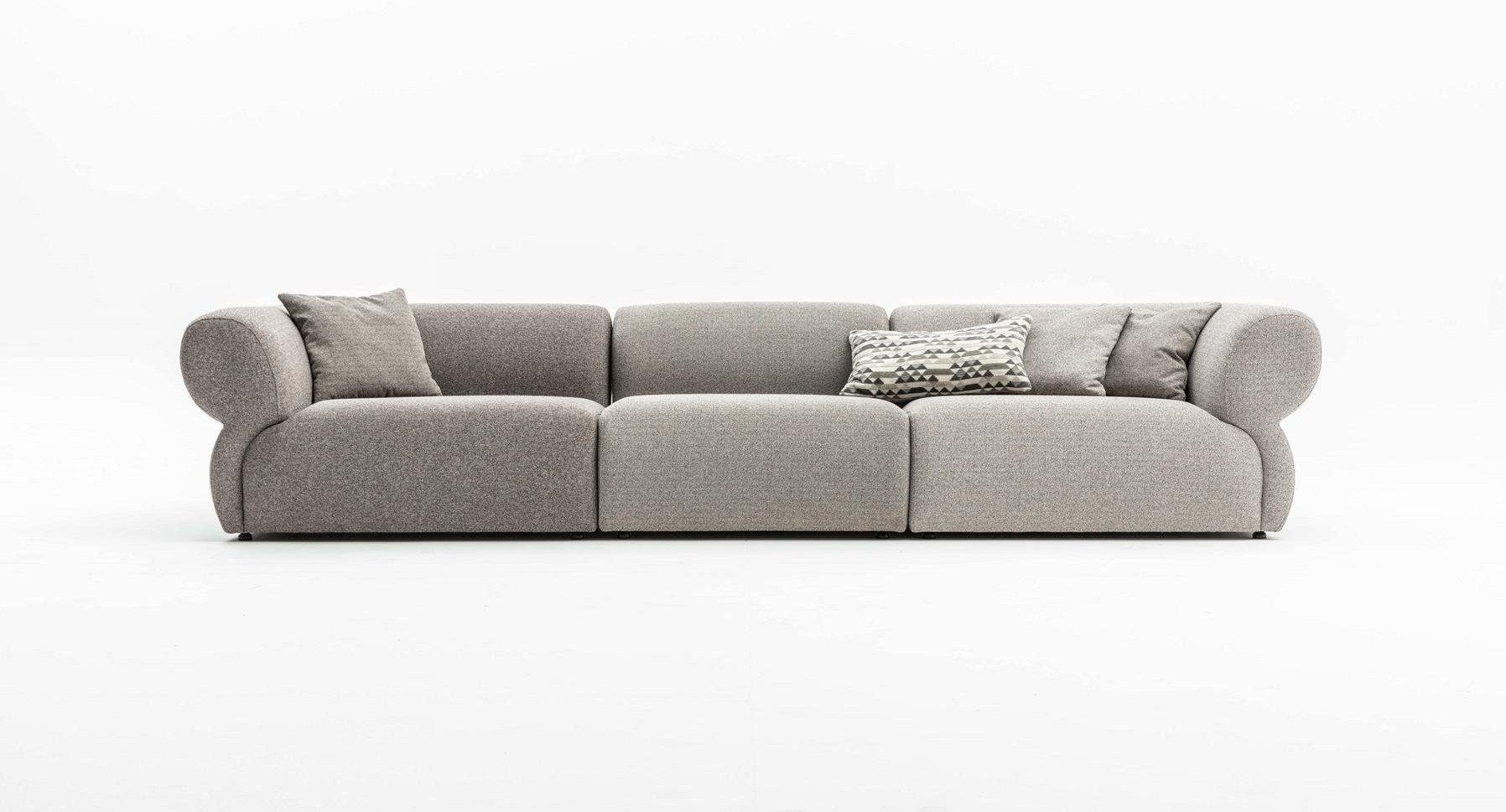 JVmoebel Big-Sofa Luxuriöse graue 5-Sitzer Couch für stilvolles Wohnzimmer, Made in Europa