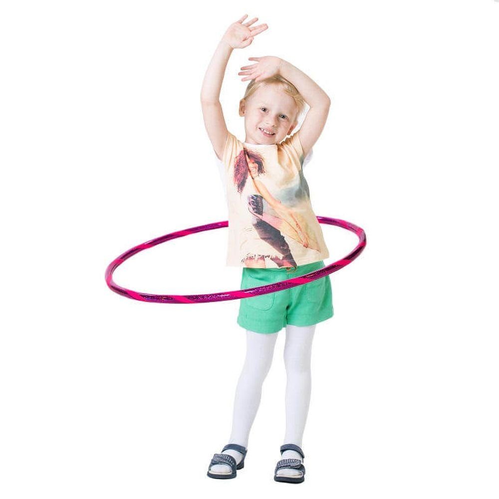 Hoopomania Hula-Hoop-Reifen Glamour Kinder Hula Hoop, Ø60cm, Pink-Pink