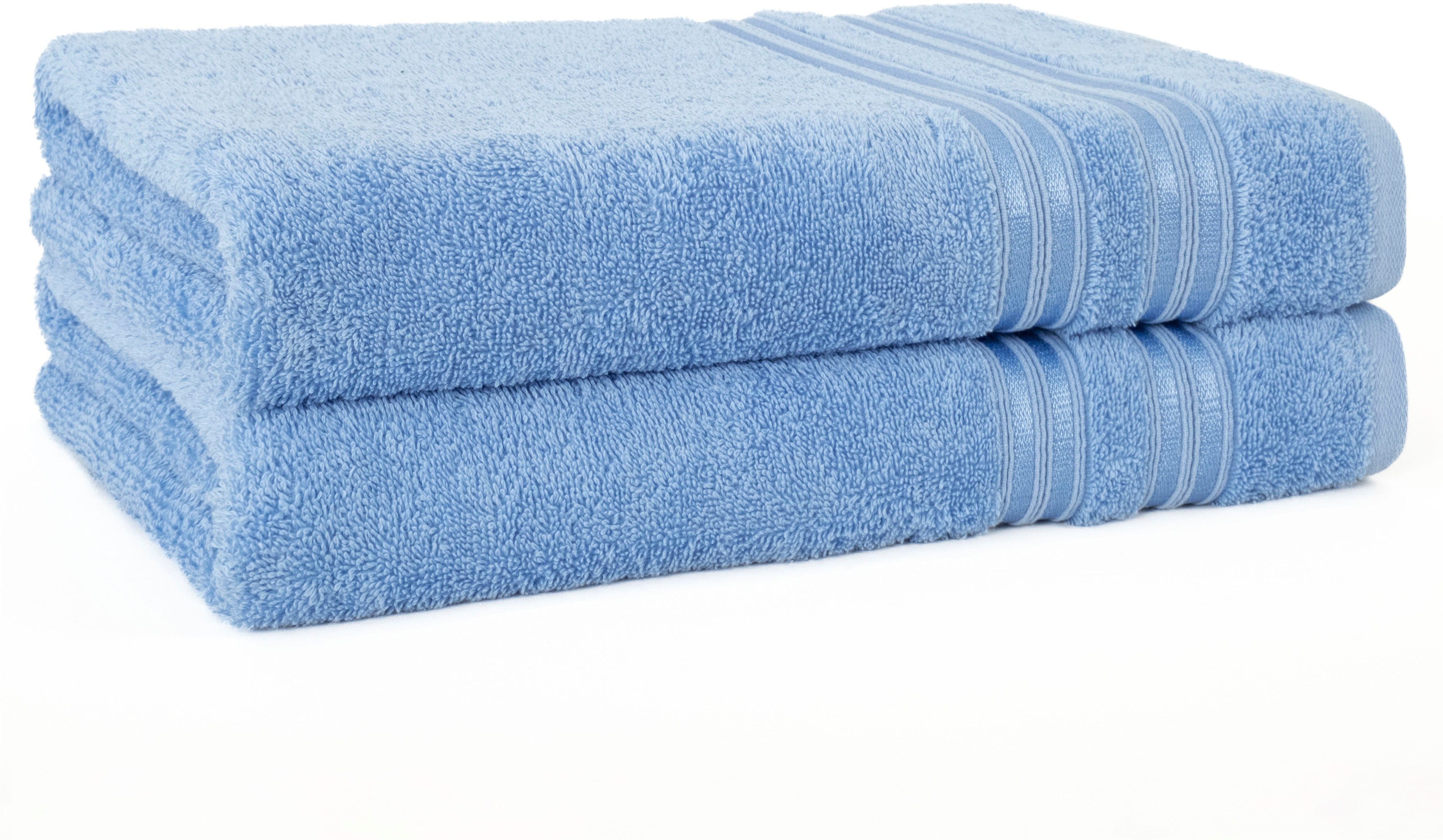 HAMMETEX Duschtuch 2er Set Badetücher 70x140 cm, 100% Baumwolle, Weich & Sa günstig online kaufen