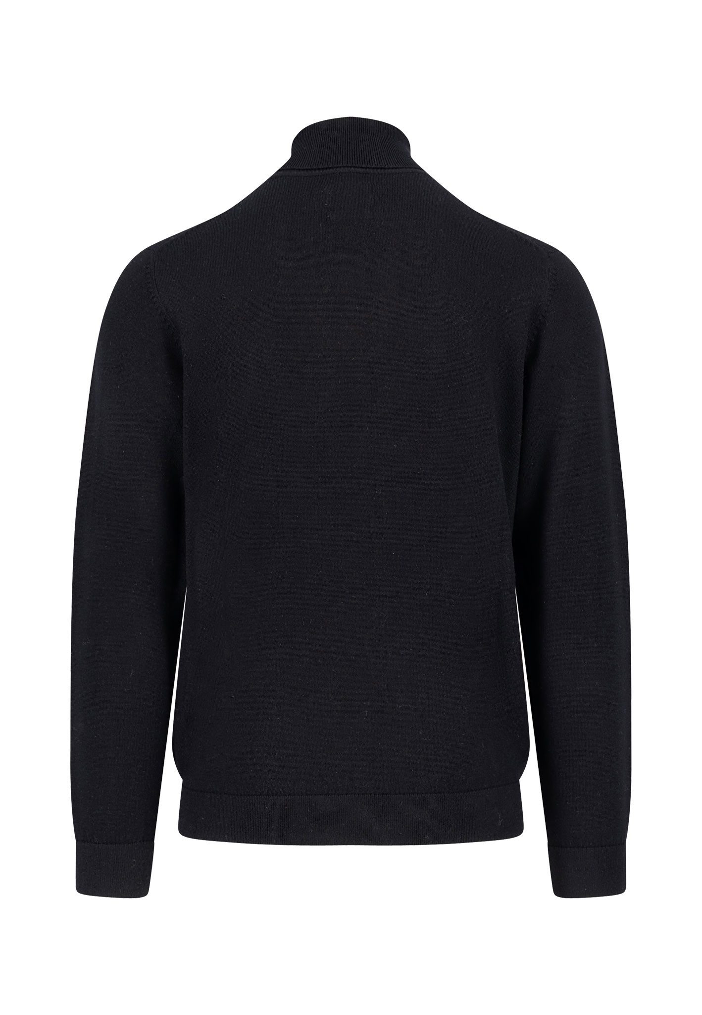 FYNCH-HATTON Rollkragenpullover Fynch-Hatton Rollkragen Pullover Wolle - schwarz (1-tlg)