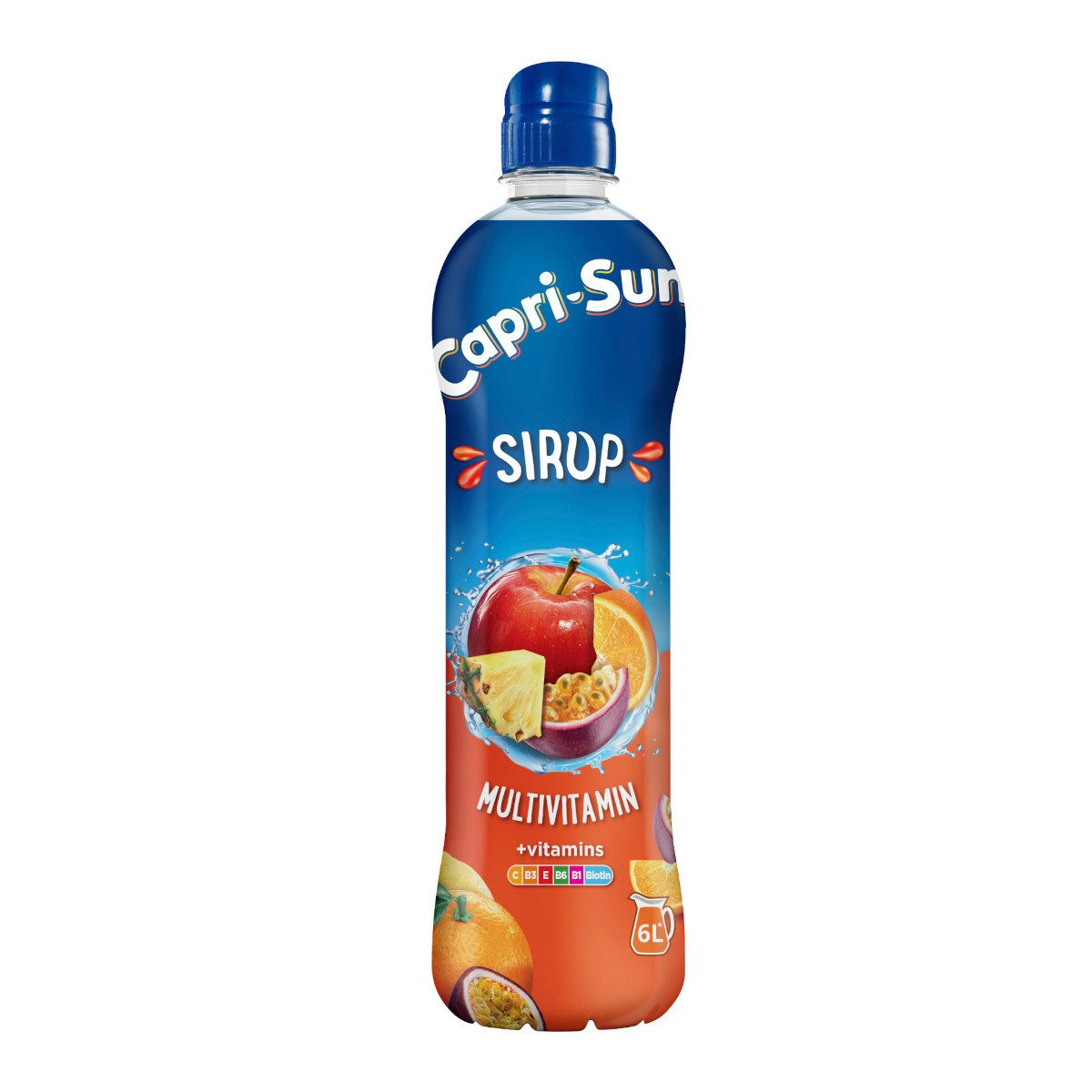 CAPRI-SUN Getränke-Sirup, Capri Sun Sirup Multivitamin mit Vitamine und Fruchtgeschmack 600ml