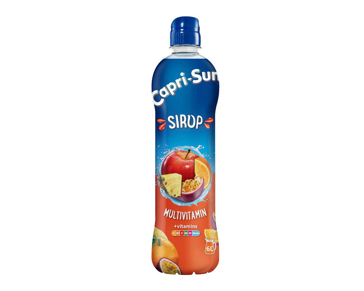 CAPRI-SUN Getränke-Sirup, Capri Sun Sirup Multivitamin mit Vitamine und Fruchtgeschmack 600ml