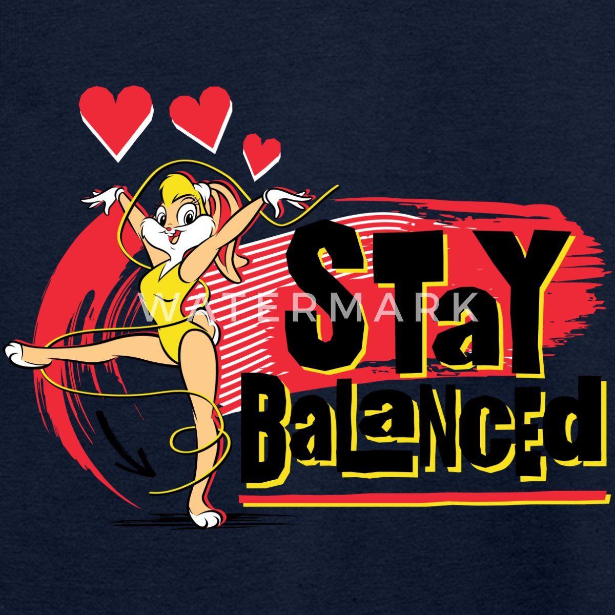 Spreadshirt T-Shirt Looney Tunes Lola Bunny Stay Balanced Gymnastik Kinder T-Shirt (1-tlg)
