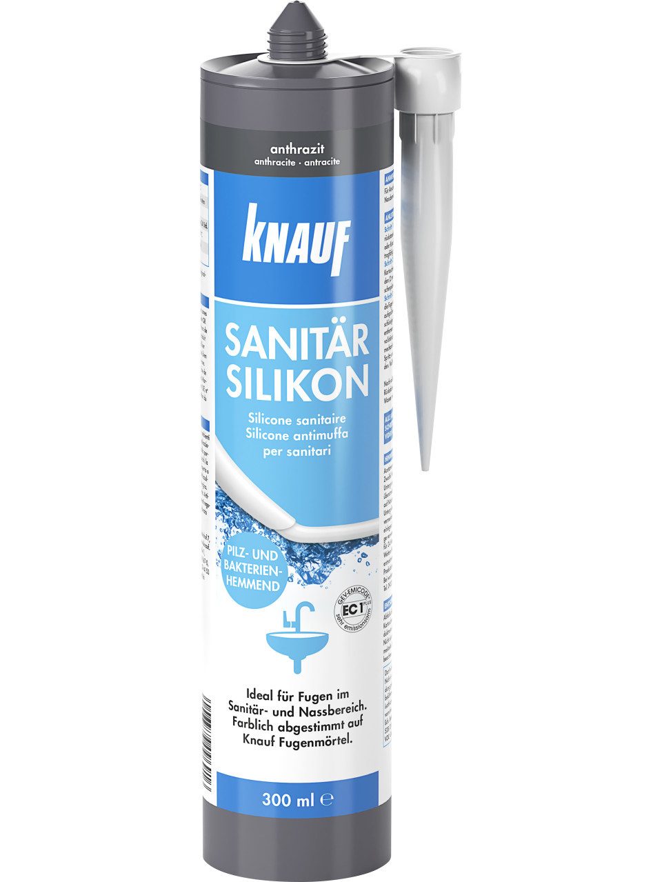 Silikon Knauf Sanitär Silikon anthrazit 300 ml