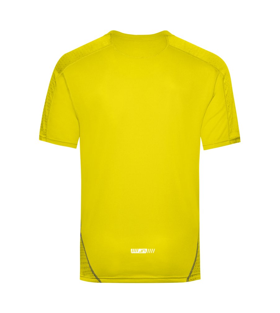 Running Kurzarm James Laufshirt JN472 & Feuchtigkeitsregulierend Atmungsaktiv T-Shirt Laufshirt und lemon/iron-grey 2er-Pack) (Doppelpack, Doppelpack Herren Nicholson