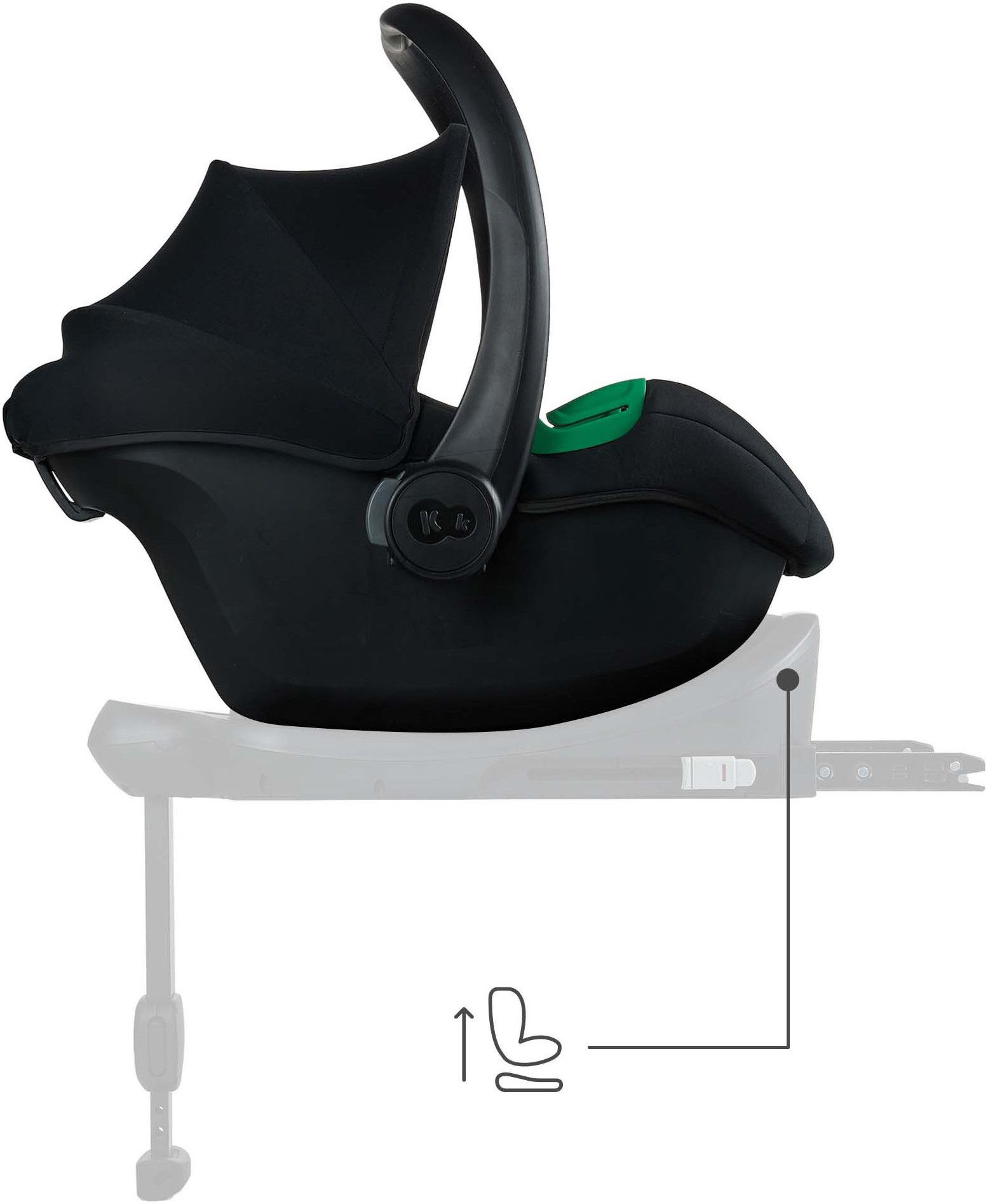 Kinderkraft Babyschale MINK PRO2 iSize, ab: Geburt, bis: 15 Monaten, ab: 40 cm, bis: 87 cm