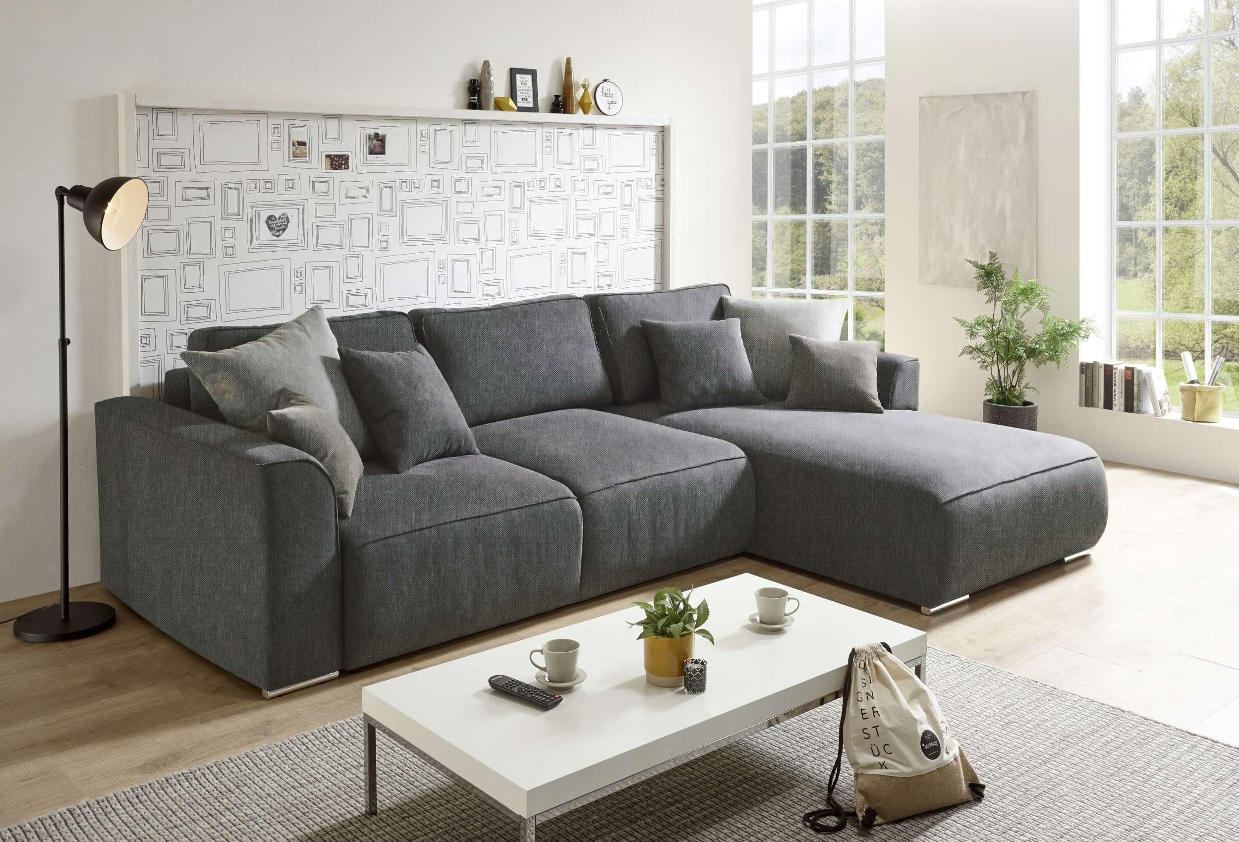 Stylefy Ecksofa Gusto, L-Form, Eckcouch, wahlweise mit Bettfunktion und Bettkasten, mane links oder rechts bestellbar, frei im Raum stellbar