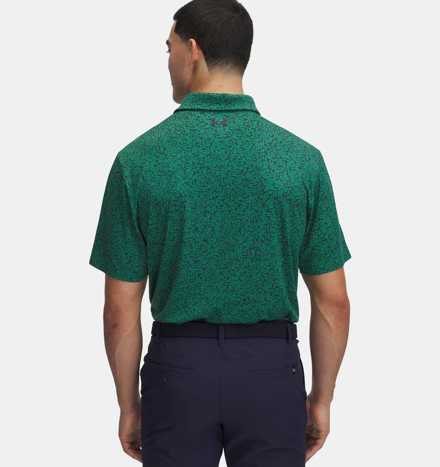 Under Armour® Poloshirt Under Armour Golfpolo Playoff 3.0 Printed Grün-Gemustert Herren