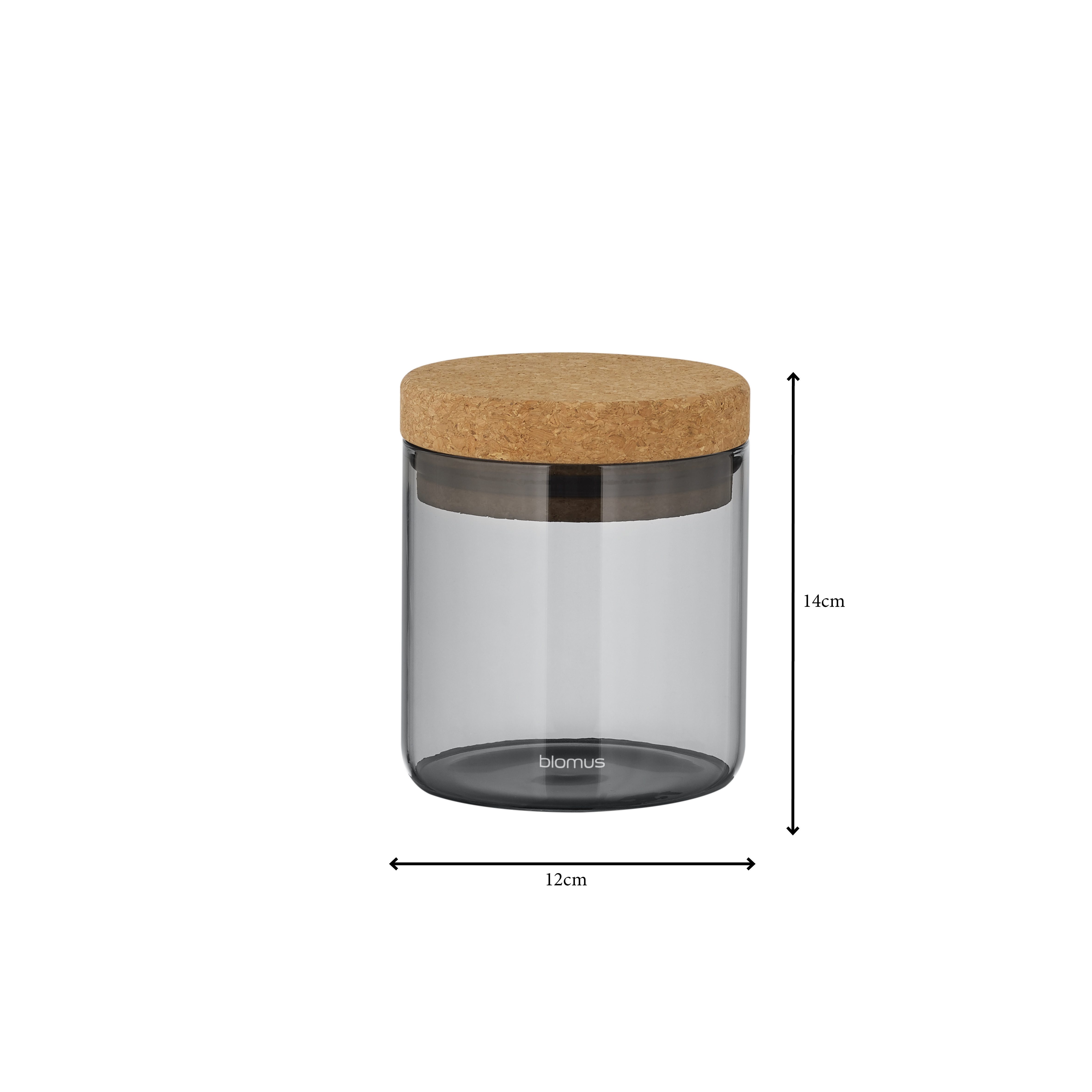 blomus Vorratsglas -KEEPY- Vorratsdose, Aufbewahrungsbehälter: Luftdicht & frisch, Borosilikatglas, Hochwertig, Glas, Korkdeckel, Vielseitig, Robust, Stilvoll, Modern